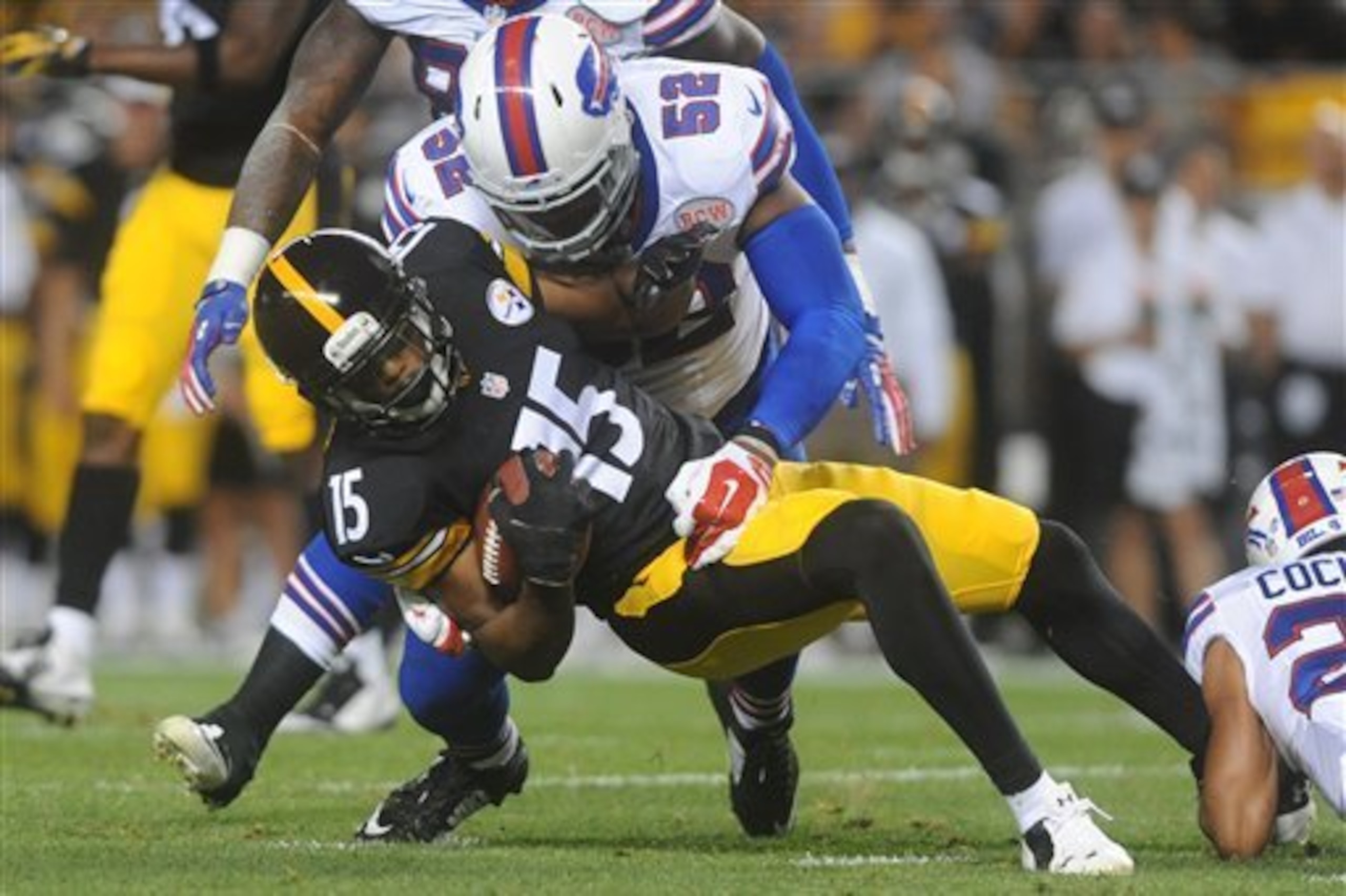 Not only does Lance Moore want out, but the Steelers also sent another slot receiver, Justin Brown, to waivers. He was picked up by the Buffalo Bills.