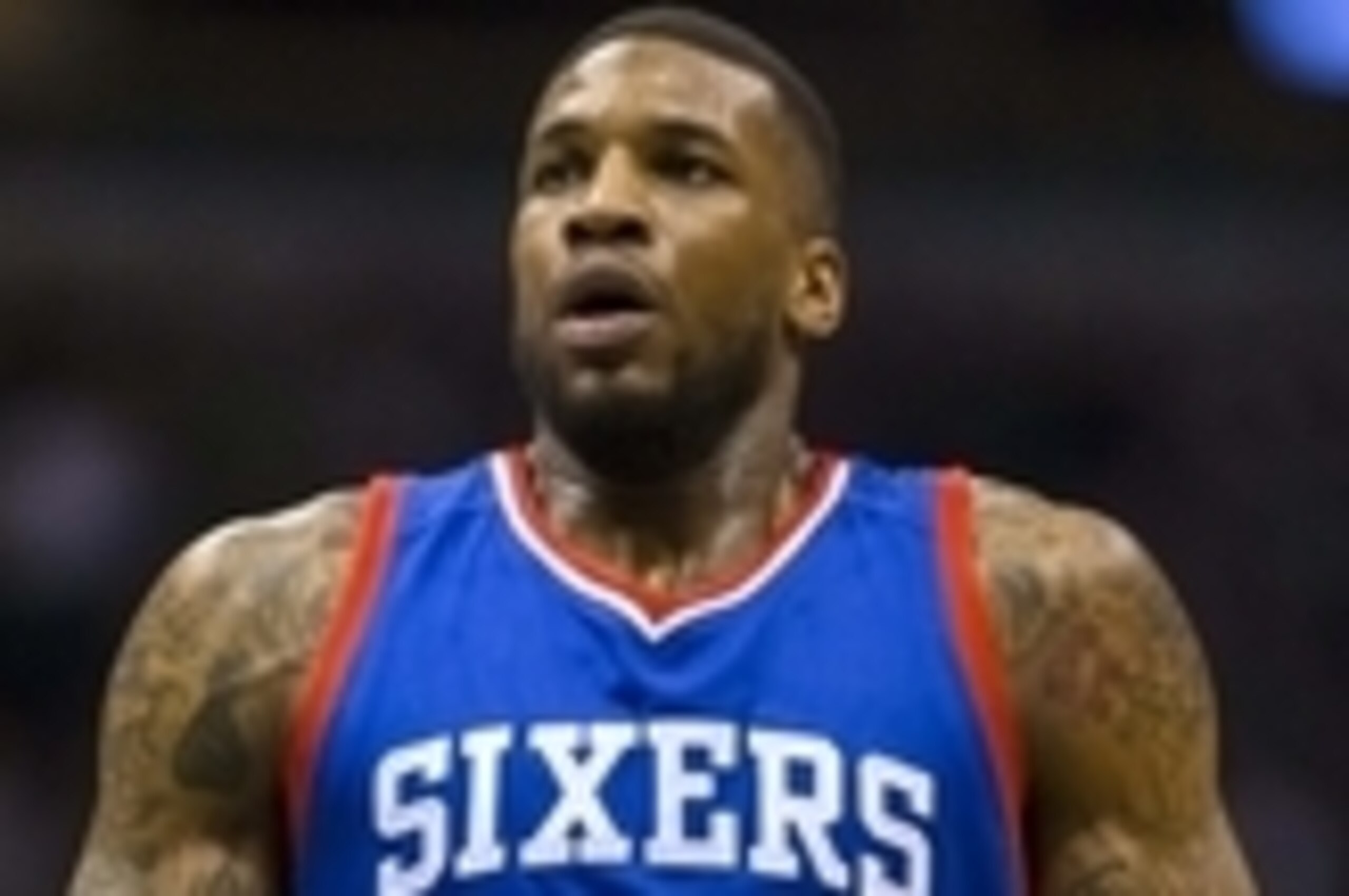 Feb 25, 2015; Milwaukee, WI, USA; Philadelphia 76ers forward Thomas Robinson (41) shoots a free throw during the second quarter against the Milwaukee Bucks at BMO Harris Bradley Center. Mandatory Credit: Jeff Hanisch-USA TODAY Sports