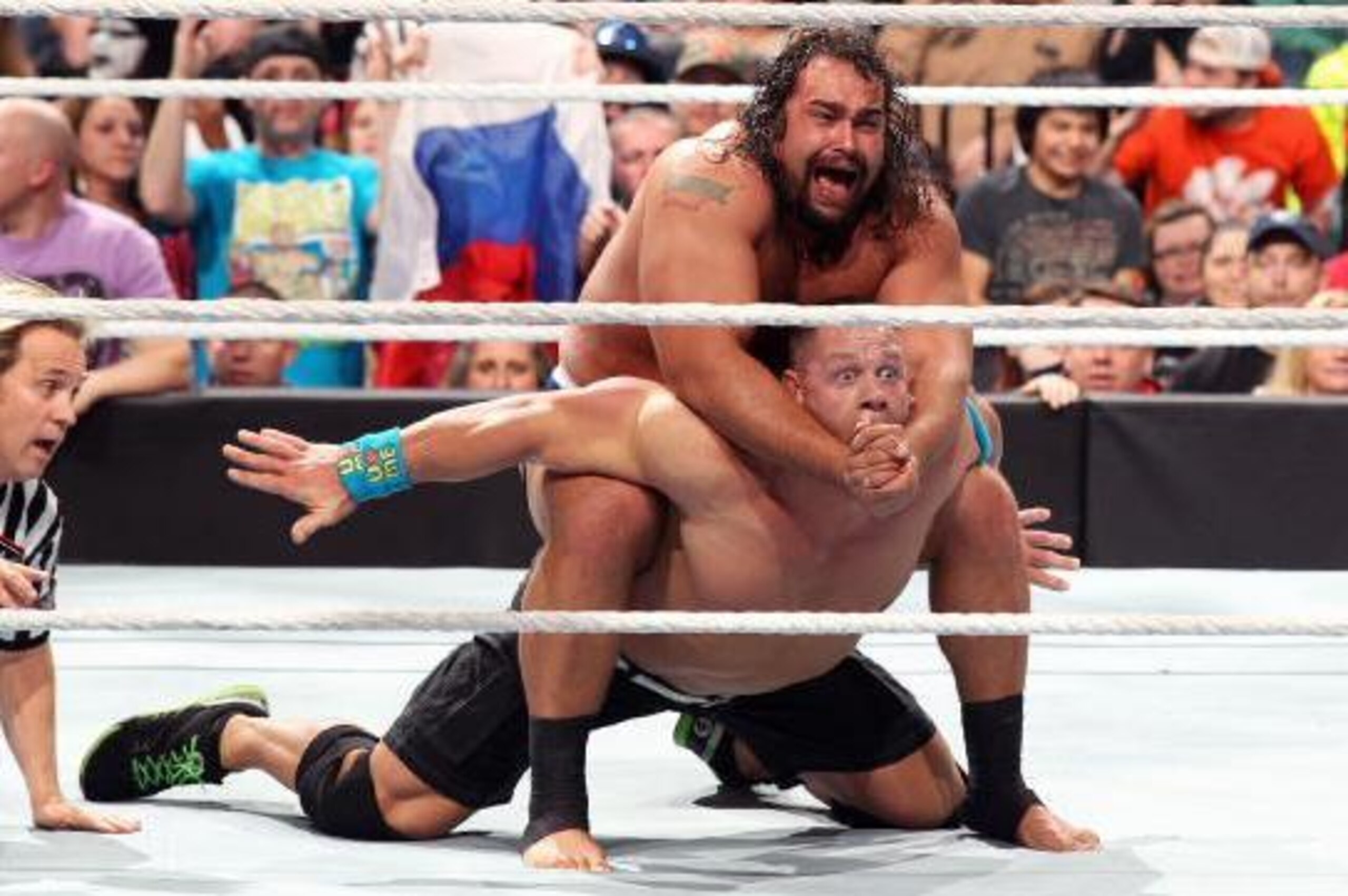 Rusev vs John Cena at Fastlane Rusev vs John Cena at Fastlane