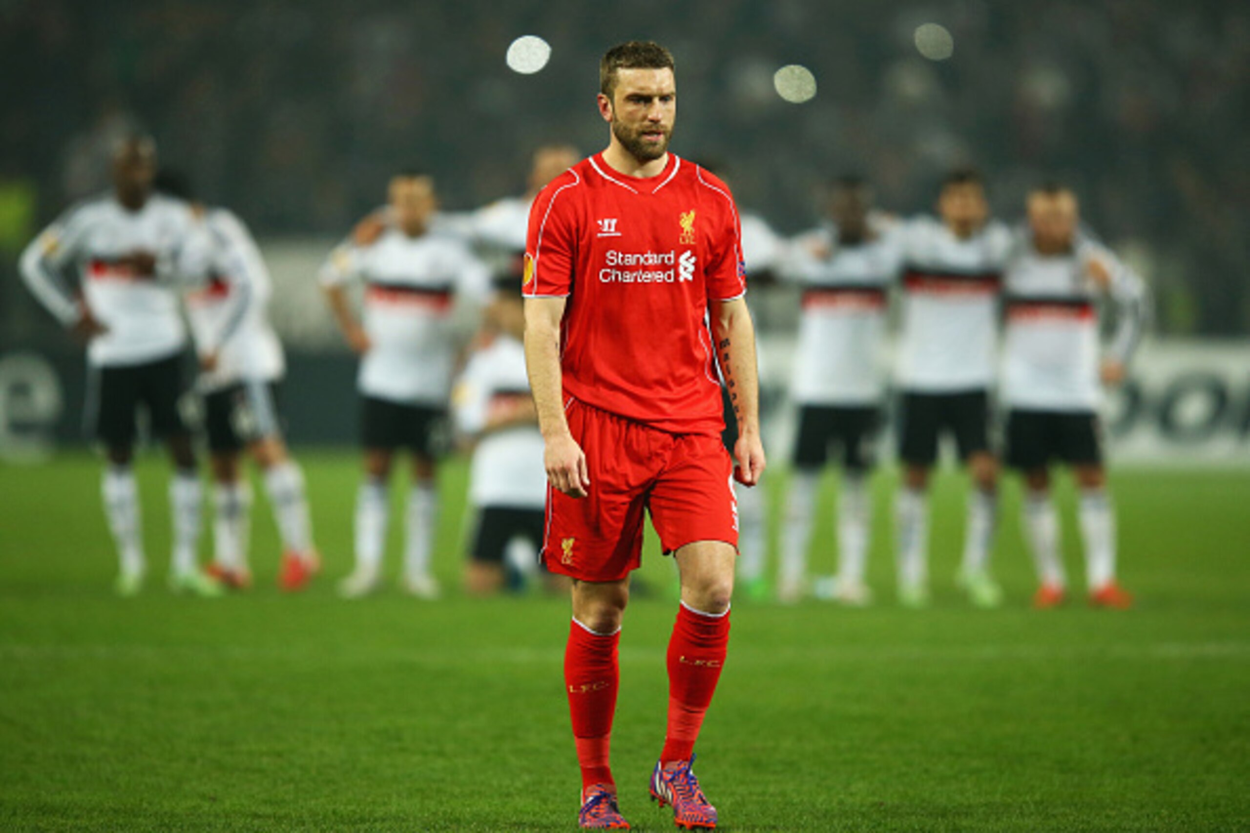 ISTANBUL, TURKEY - FEBRUARY 26:  Rickie Lambert of Liverpool walks to take a penalty in the shoot out during the UEFA Europa League Round of 32 second leg match between Besiktas JK and Liverpool FC on February 26, 2015 in Istanbul, Turkey.  (Photo by Rich