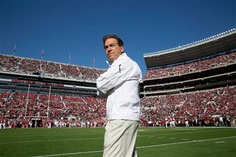 Saban has made a strong impression on Davis, who could follow in his father's footsteps to Tuscaloosa.