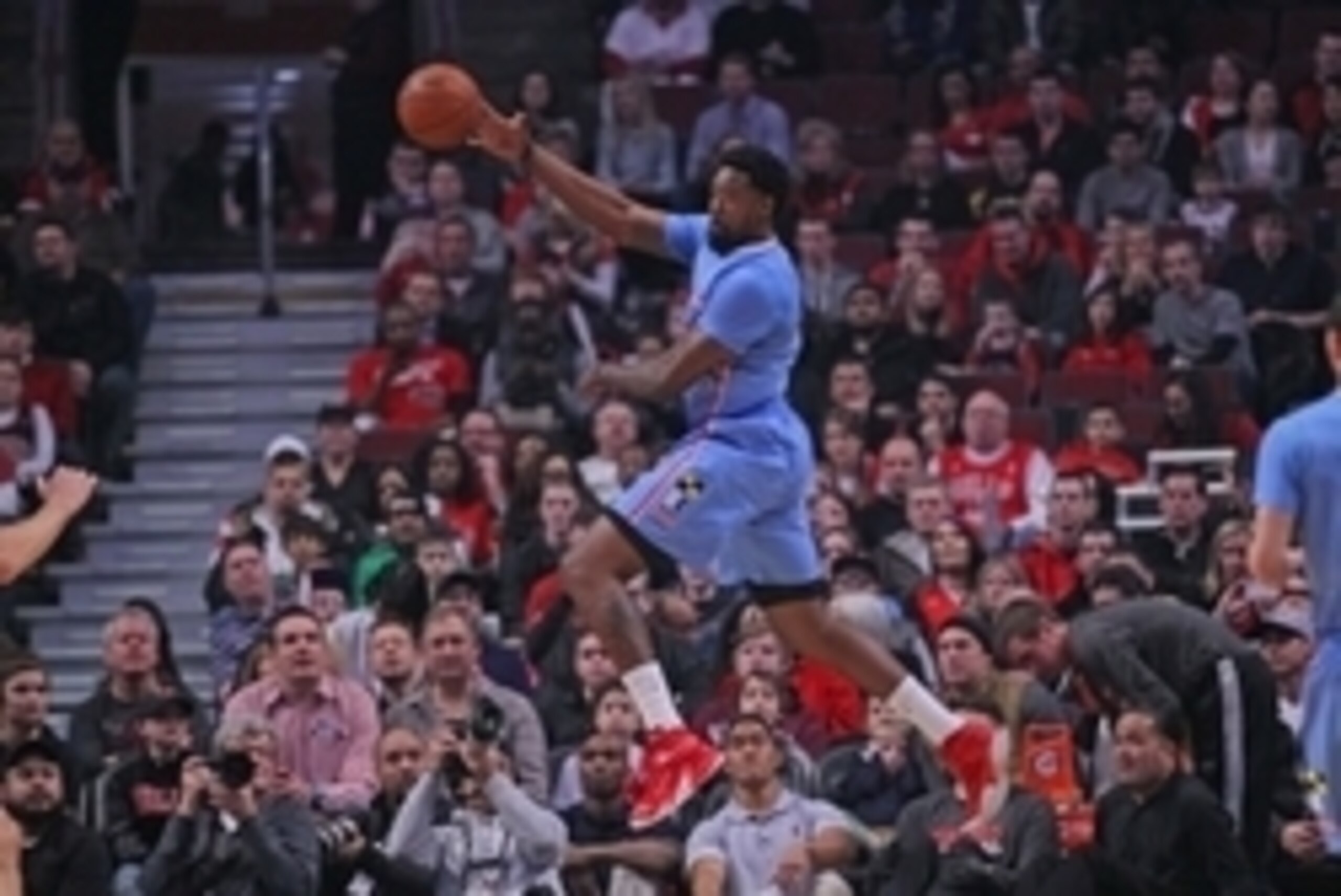 Mar 1, 2015; Chicago, IL, USA; Los Angeles Clippers center DeAndre Jordan (6) saves an out of bounds during the first quarter against the Chicago Bulls at the United Center. Mandatory Credit: Dennis Wierzbicki-USA TODAY Sports