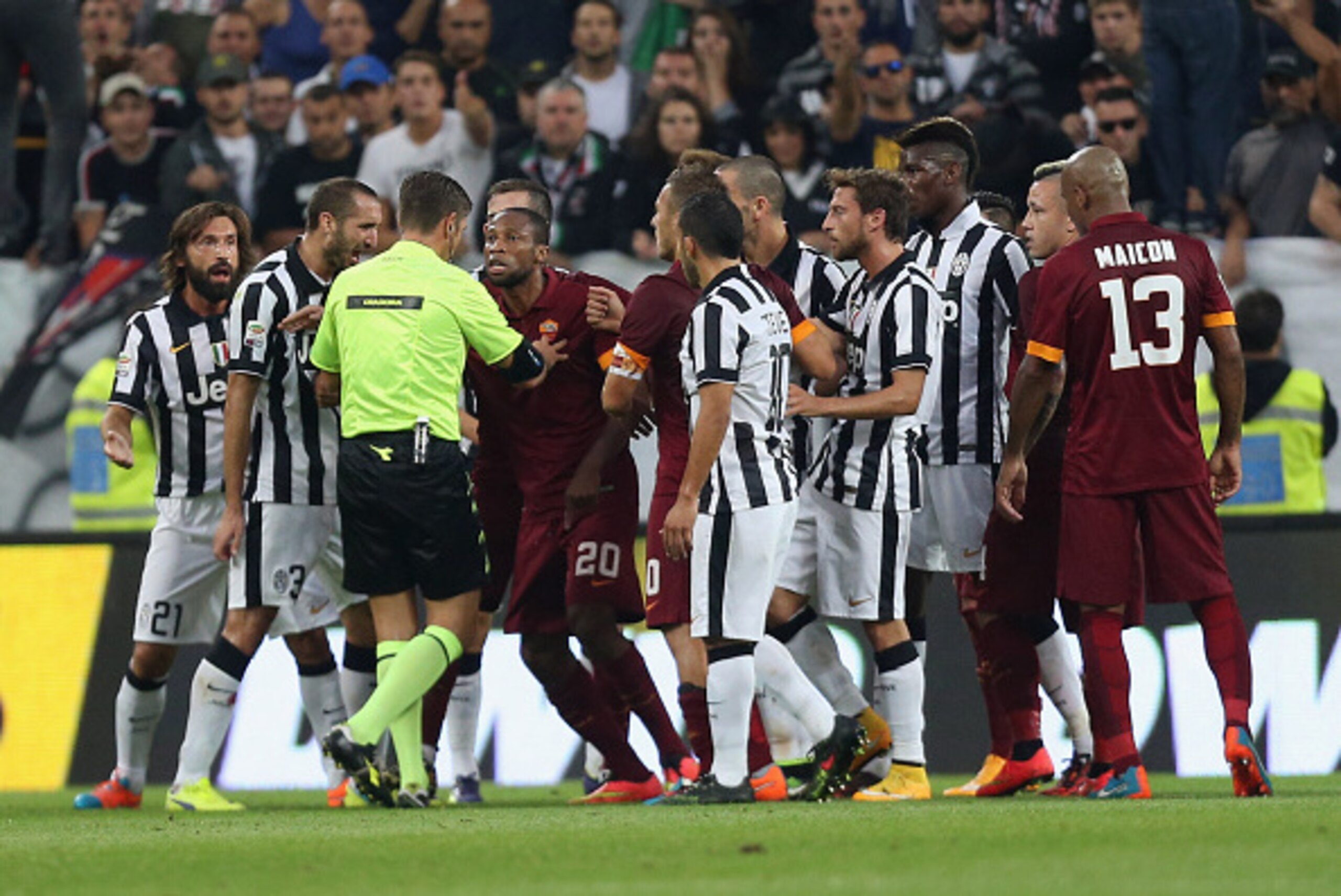 TURIN, ITALY - OCTOBER 05:  The referee Gianluca Rocchi during the Serie A match between Juventus FC and AS Roma at Juventus Arena on October 5, 2014 in Turin, Italy.  (Photo by Maurizio Lagana/Getty Images)