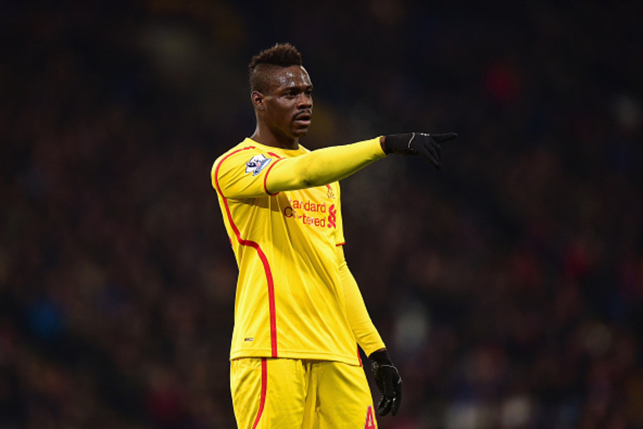 LONDON, ENGLAND - FEBRUARY 14: Mario Balotelli of Liverpool points during the FA Cup fifth round match between Crystal Palace and Liverpool at Selhurst Park on February 14, 2015 in London, England. (Photo by Jamie McDonald/Getty Images) LONDON, ENGLAND - FEBRUARY 14: Mario Balotelli of Liverpool points during the FA Cup fifth round match between Crystal Palace and Liverpool at Selhurst Park on February 14, 2015 in London, England. (Photo by Jamie McDonald/Getty Images)
