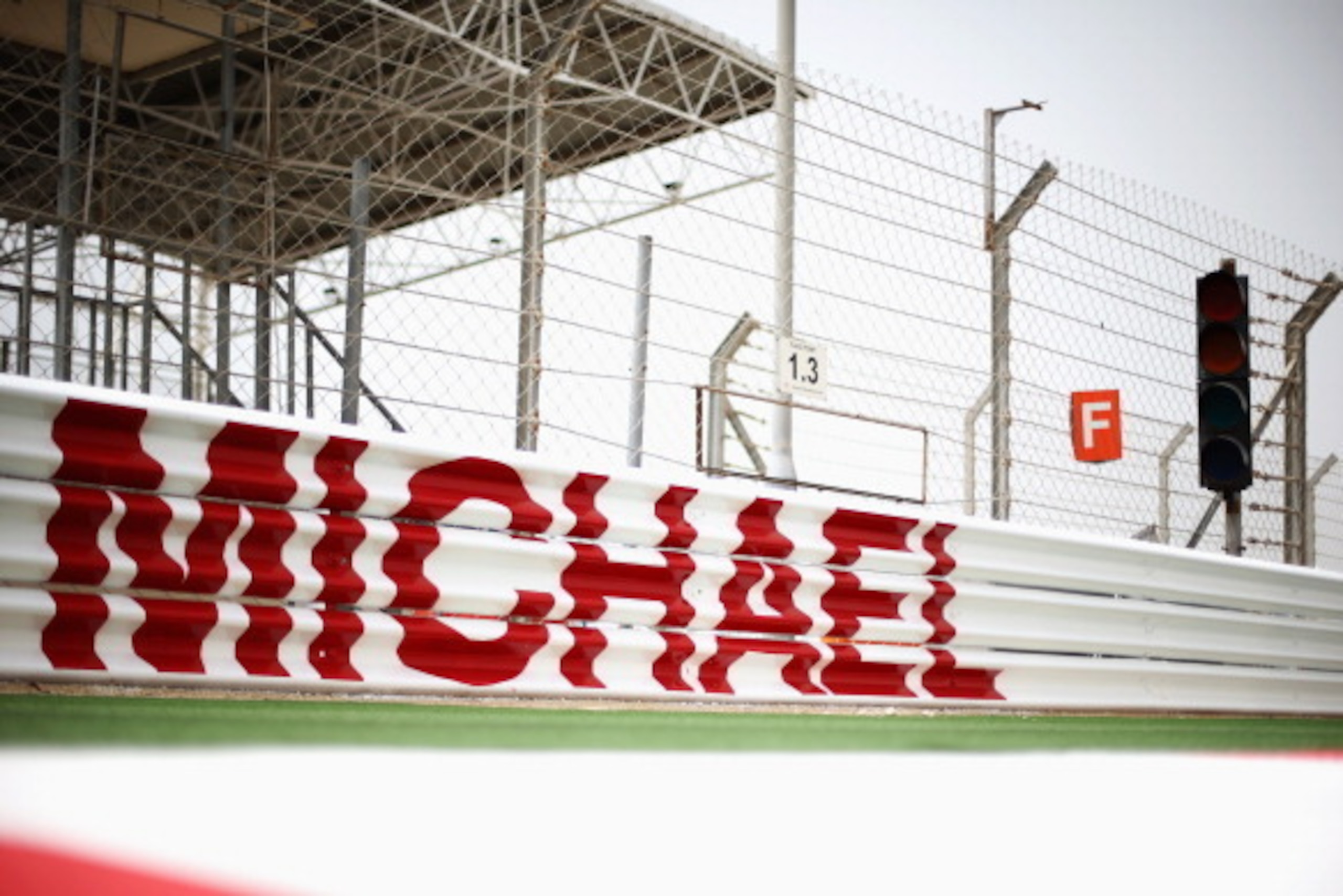 SAKHIR, BAHRAIN - APRIL 03:  A message of support for former F1 World Champion Michael Schumacher is seen along the armco on the main straight during previews for the Bahrain Formula One Grand Prix at the Bahrain International Circuit on April 3, 2014 in 