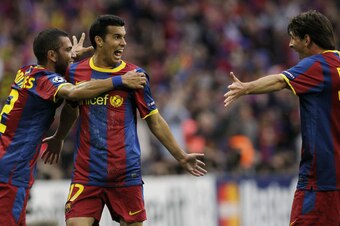 Pedro opened the scoring for Barcelona against Manchester United in the 2011 Champions League Final.