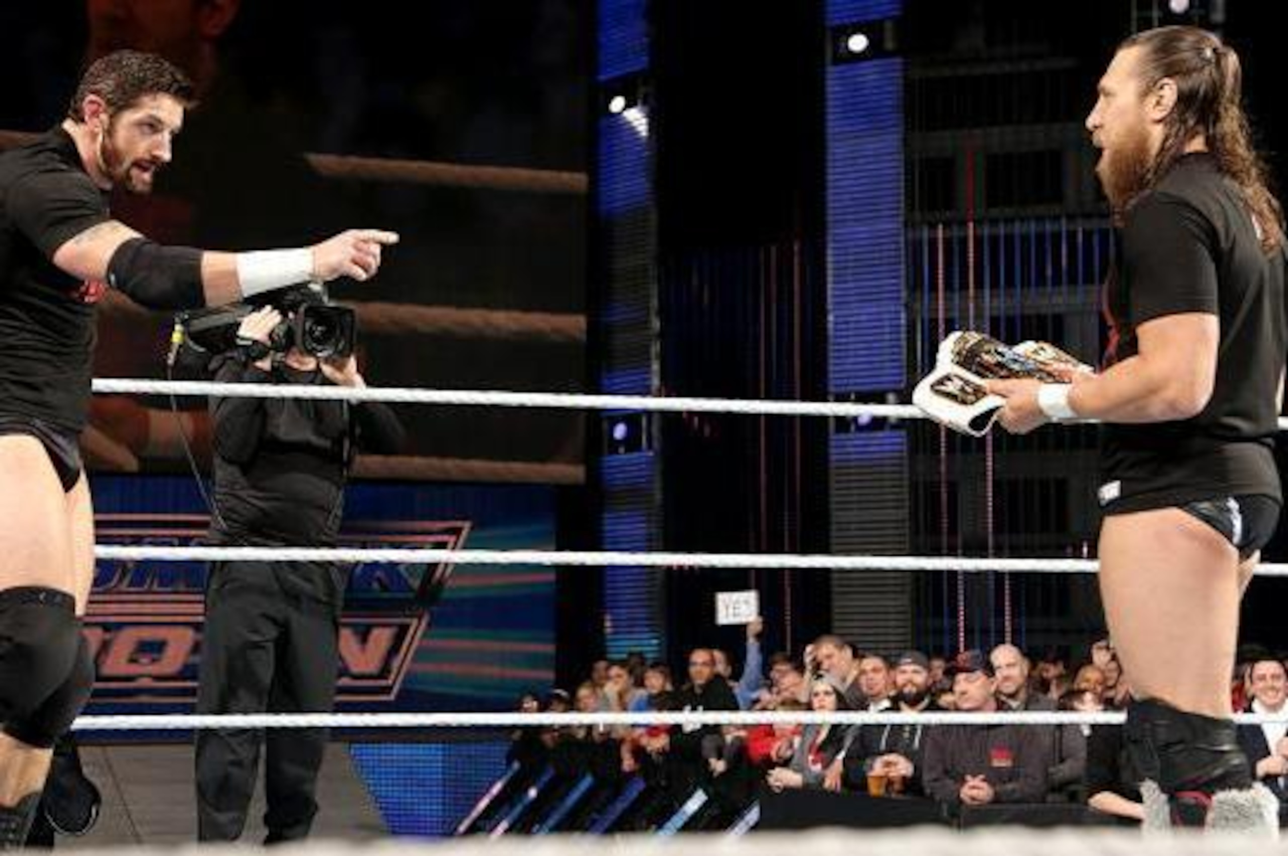 Bad News Barrett demands the Intercontinental Championship back from Daniel Bryan.