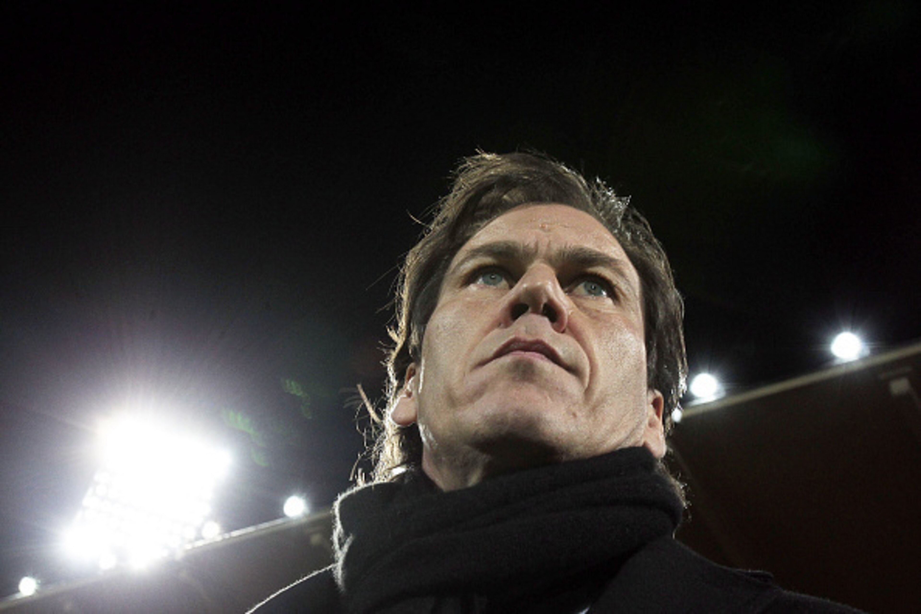 FLORENCE, ITALY - JANUARY 25: Rudi Garcia manager of AS Roma looks during the Serie A match between ACF Fiorentina and AS Roma at Stadio Artemio Franchi on January 25, 2015 in Florence, Italy.  (Photo by Gabriele Maltinti/Getty Images)