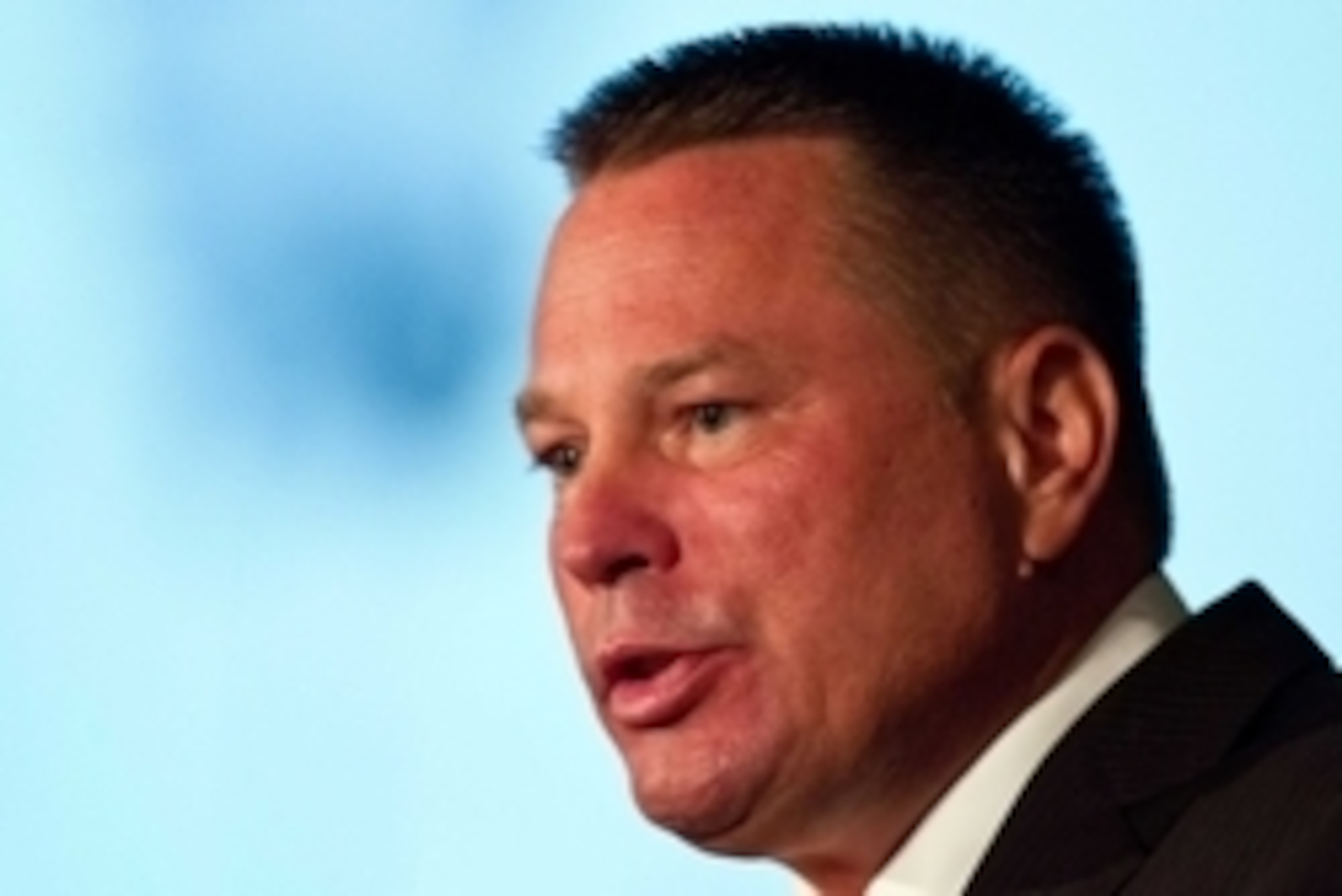 Jul 15, 2014; Hoover, AL, USA; Tennessee Volunteers head coach Butch Jones talks to the media during the SEC Football Media Days at the Wynfrey Hotel. Mandatory Credit: Marvin Gentry-USA TODAY Sports