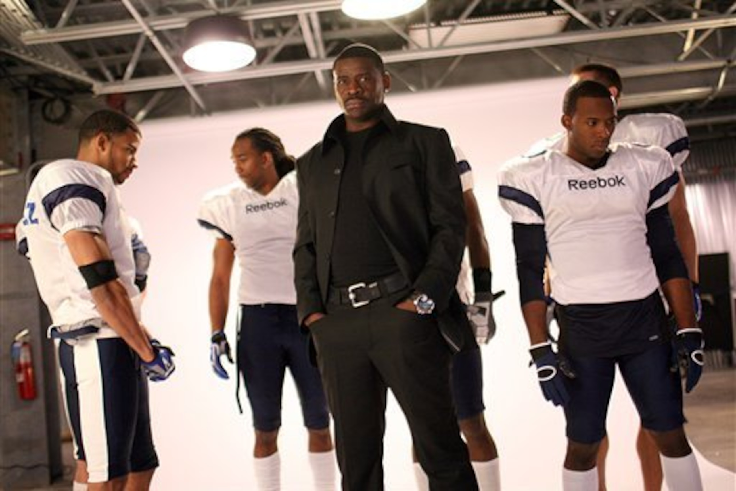 Hawkins (right) was a contestant on Michael Irvin's reality TV show in 2009.