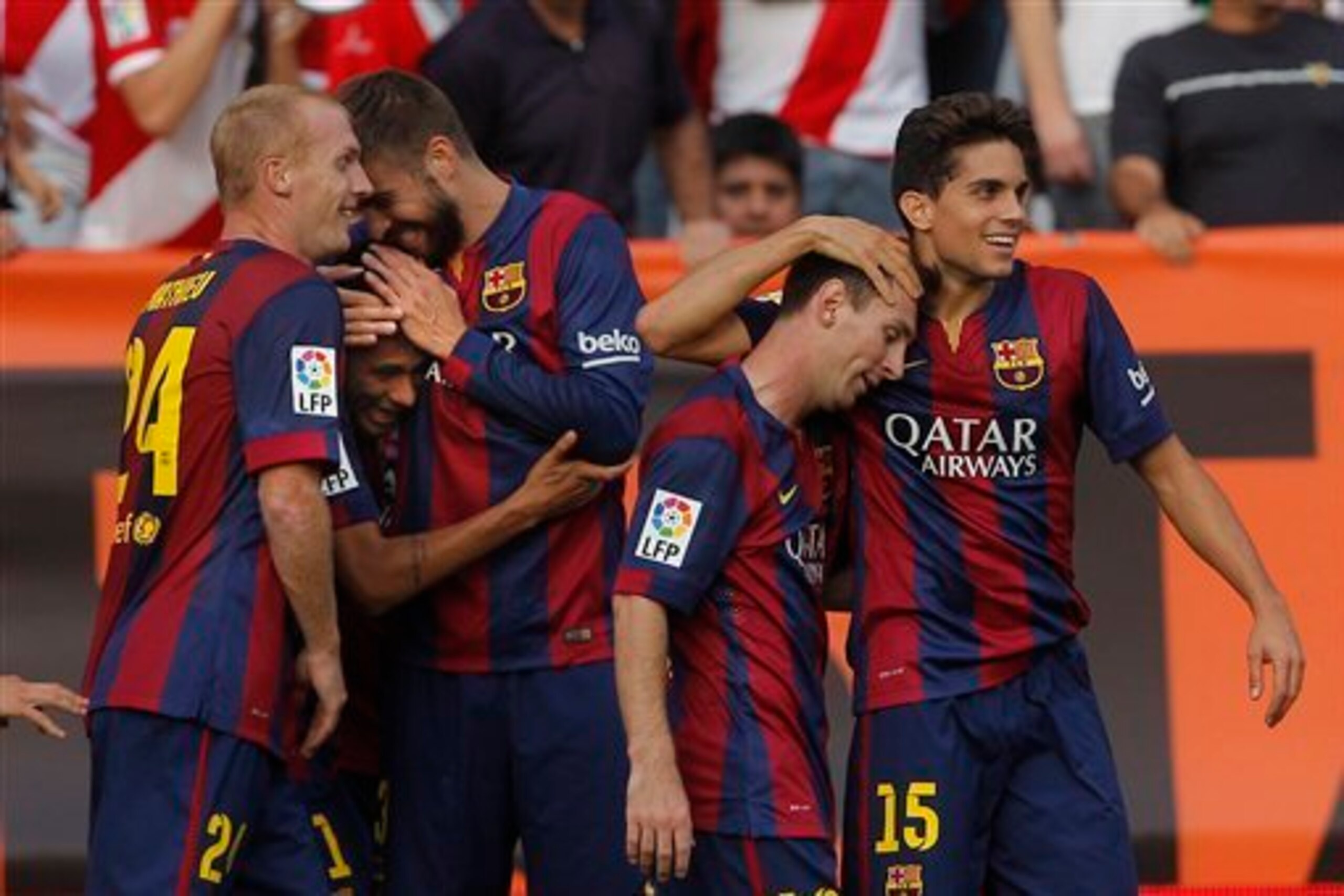 Barca have 31 goals in the last seven games against Rayo.