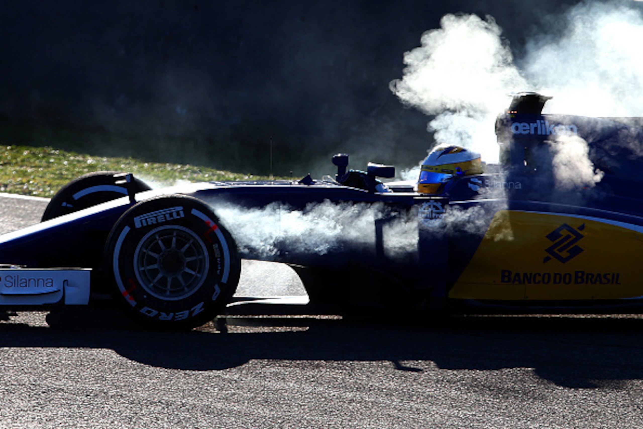JEREZ DE LA FRONTERA, SPAIN - FEBRUARY 01: Marcus Ericsson of Sweden and Sauber F1 spins the car on track during day one of Formula One Winter Testing at Circuito de Jerez on February 1, 2015 in Jerez de la Frontera, Spain. (Photo by Dan Istitene/Getty JEREZ DE LA FRONTERA, SPAIN - FEBRUARY 01: Marcus Ericsson of Sweden and Sauber F1 spins the car on track during day one of Formula One Winter Testing at Circuito de Jerez on February 1, 2015 in Jerez de la Frontera, Spain. (Photo by Dan Istitene/Getty