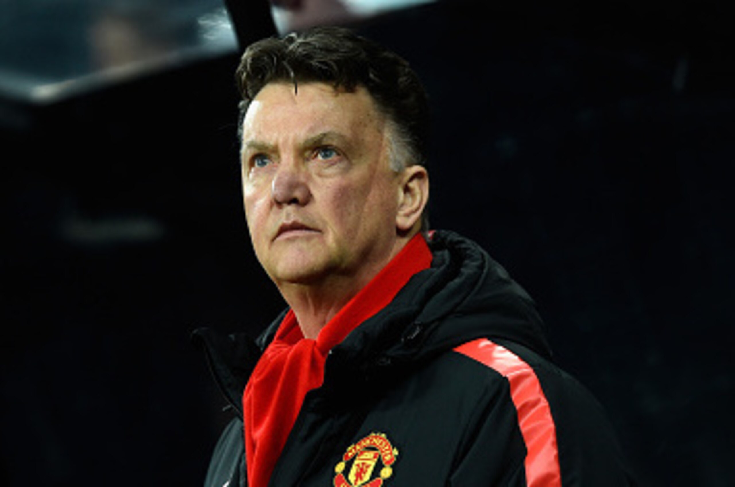 NEWCASTLE UPON TYNE, ENGLAND - MARCH 04:  Manchester United manager Louis Van Gaal looks on before the Barclays Premier League match between Newcastle United and Manchester United at St James' Park on March 4, 2015 in Newcastle upon Tyne, England.  (Photo