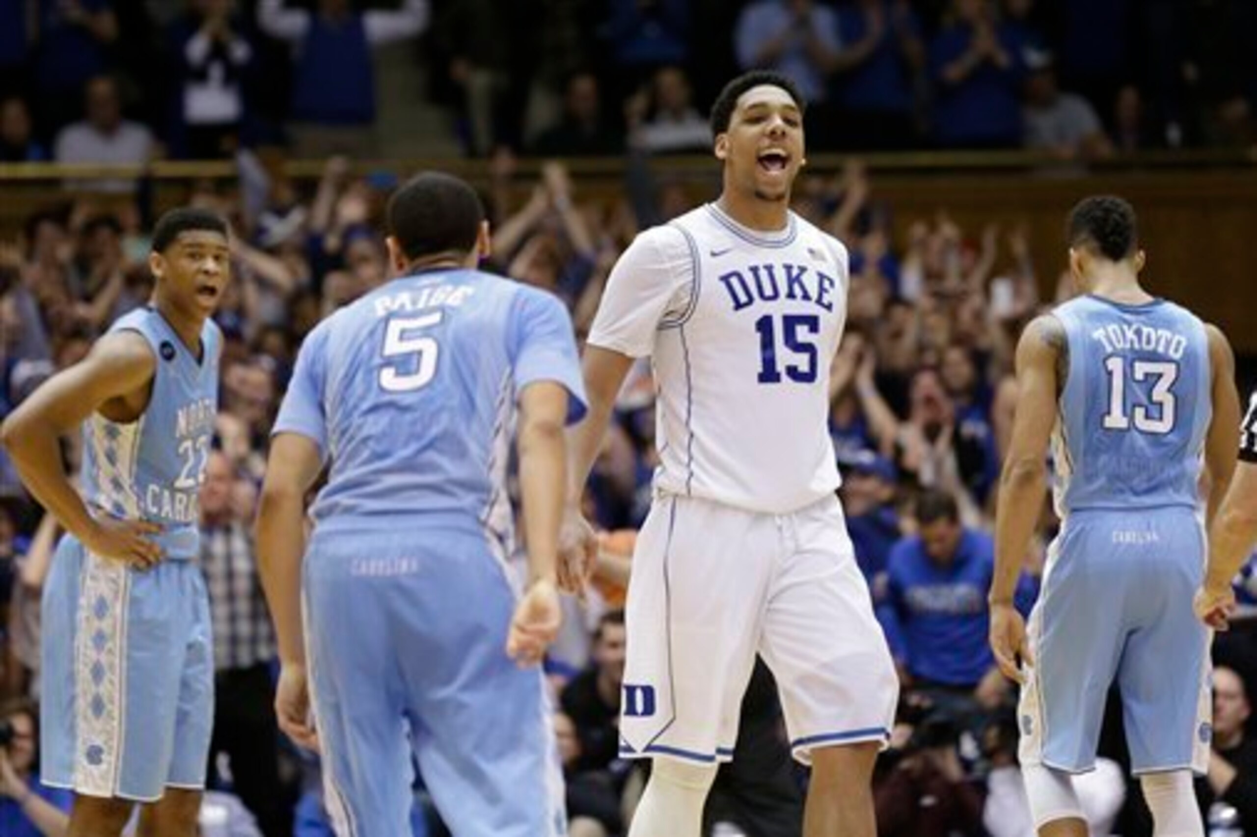 Jahlil Okafor roars.