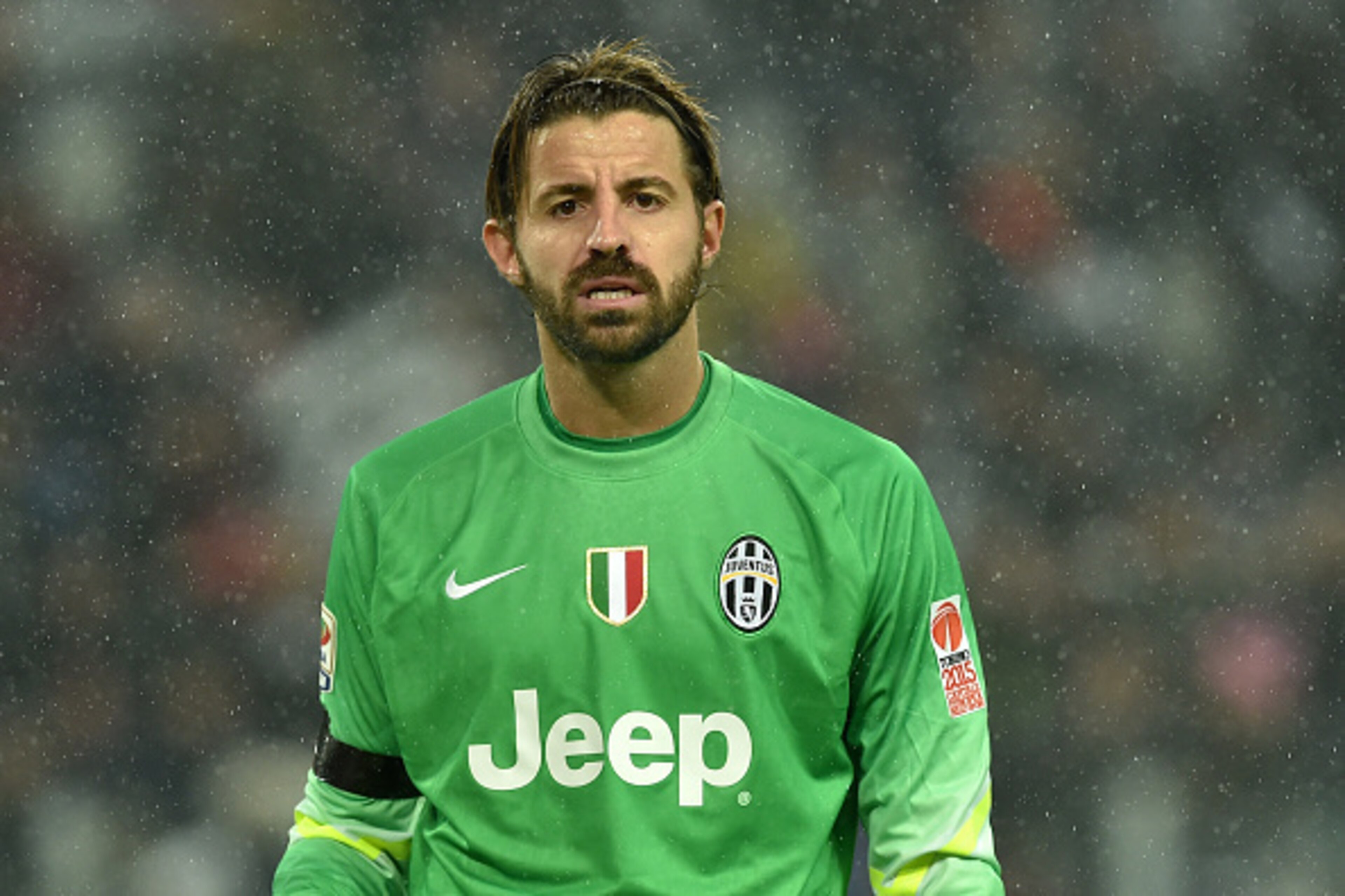 TURIN, ITALY - NOVEMBER 30:  Marco Storari of Juventus FC looks on during the Serie A match between Juventus FC and Torino FC at Juventus Arena on November 30, 2014 in Turin, Italy.  (Photo by Valerio Pennicino/Getty Images)