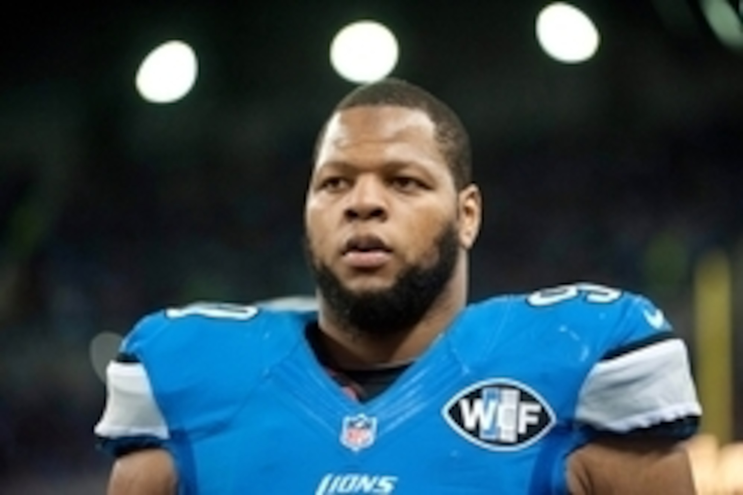 Dec 7, 2014; Detroit, MI, USA; Detroit Lions defensive tackle Ndamukong Suh (90) during the second quarter against the Tampa Bay Buccaneers at Ford Field. Mandatory Credit: Tim Fuller-USA TODAY Sports Dec 7, 2014; Detroit, MI, USA; Detroit Lions defensive tackle Ndamukong Suh (90) during the second quarter against the Tampa Bay Buccaneers at Ford Field. Mandatory Credit: Tim Fuller-USA TODAY Sports