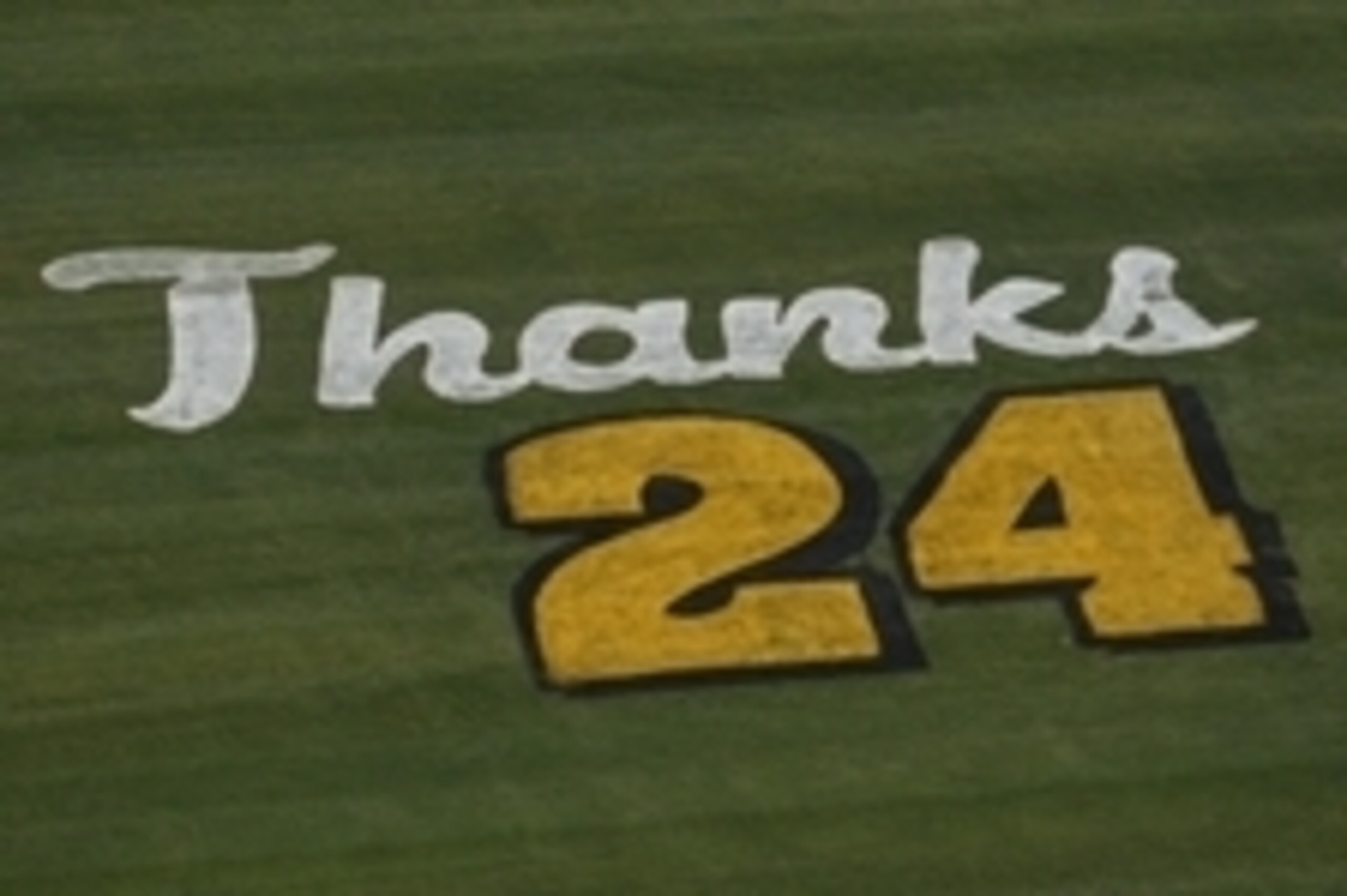 Mar 1, 2015; Hampton, GA, USA; Atlanta Motor Speedway pays tribute to Sprint Cup Series driver Jeff Gordon (24) during the Folds of Honor QuikTrip 500. Mandatory Credit: Marvin Gentry-USA TODAY Sports