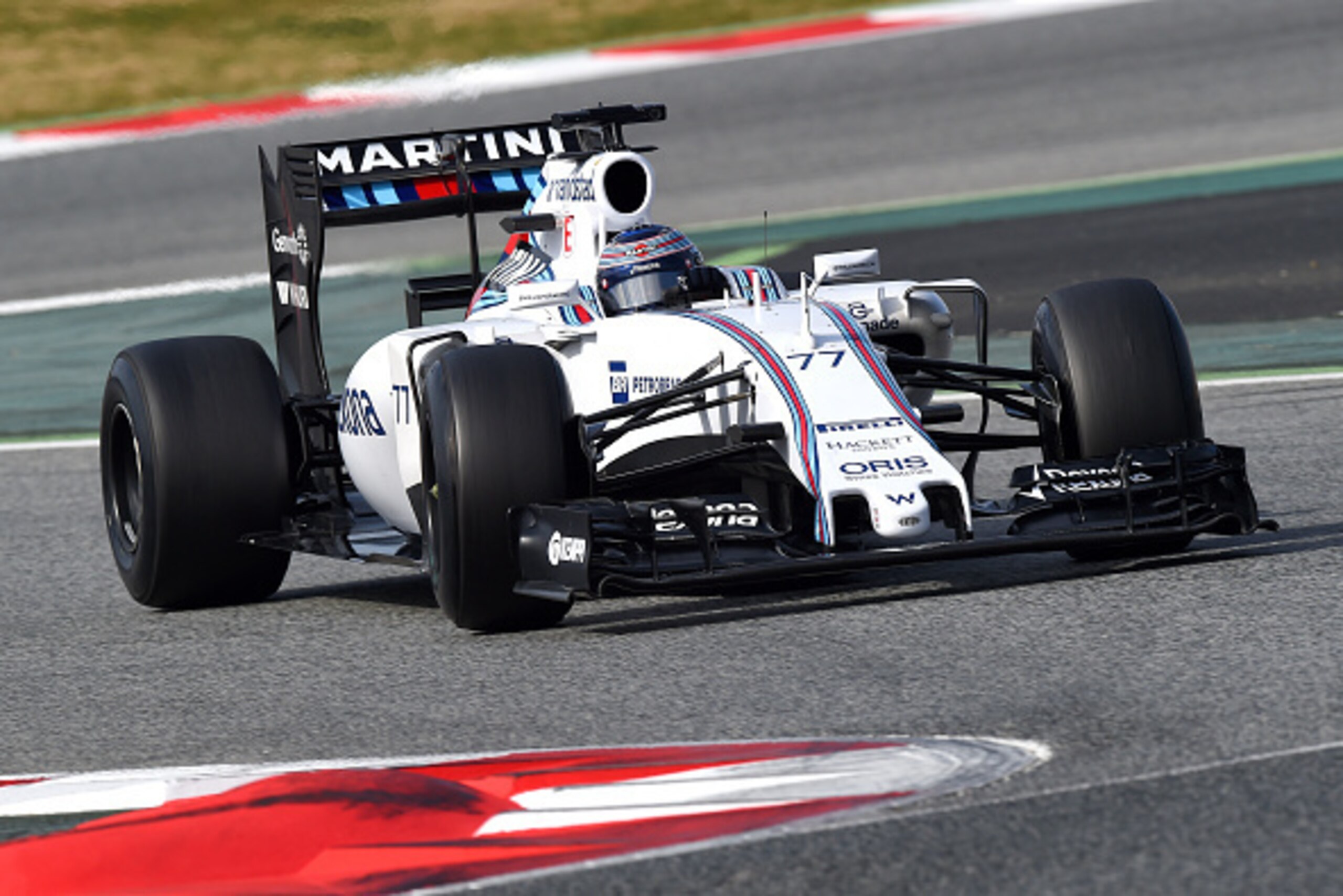MONTMELO, SPAIN - MARCH 01:  Valtteri Bottas of Finland and Williams drives during day four of the final Formula One Winter Testing at Circuit de Catalunya on March 1, 2015 in Montmelo, Spain.  (Photo by Michael Regan/Getty Images)