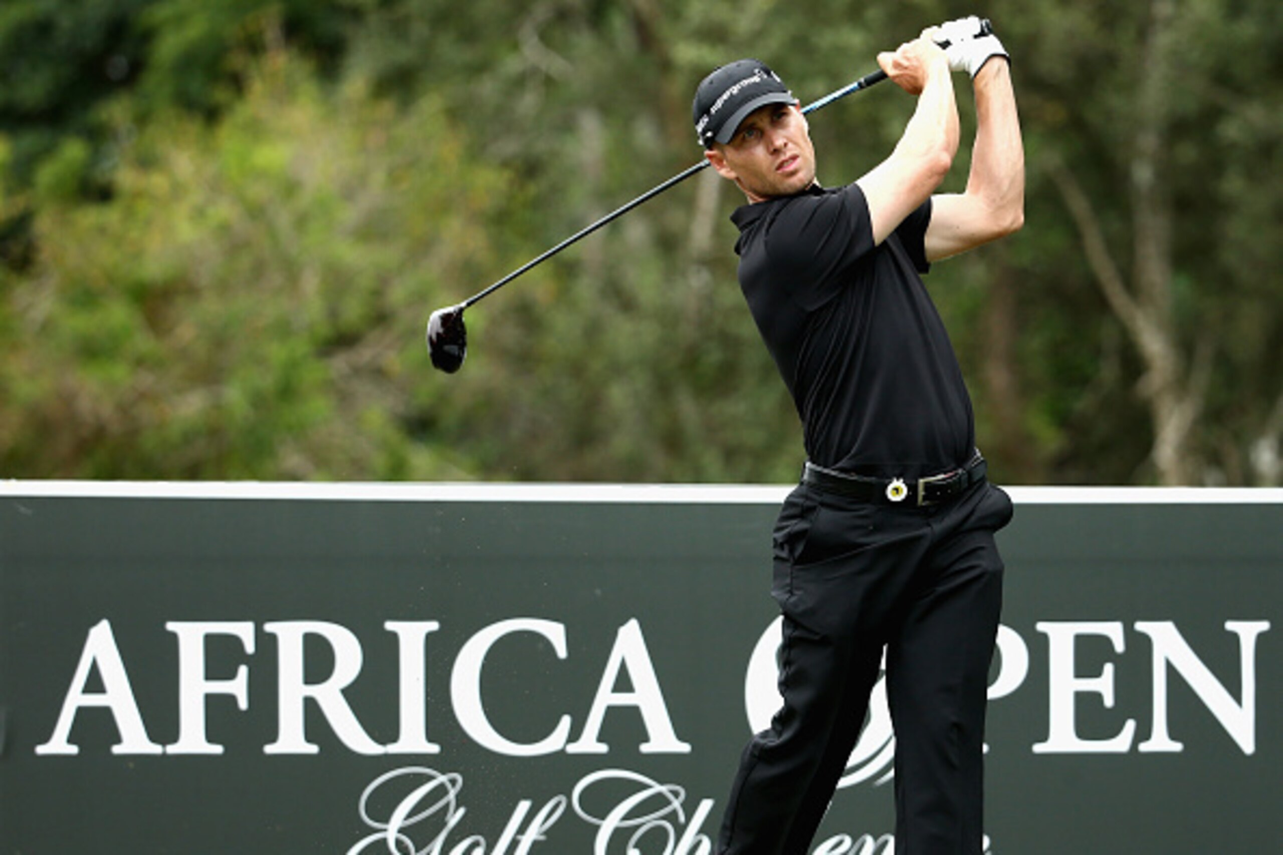 EAST LONDON, SOUTH AFRICA - MARCH 08:  Trevor Fisher Jnr of South Africa tees off on the first hole  during the final round of the Africa Open at East London Golf Club on March 8, 2015 in East London, South Africa.  (Photo by Warren Little/Getty Images)