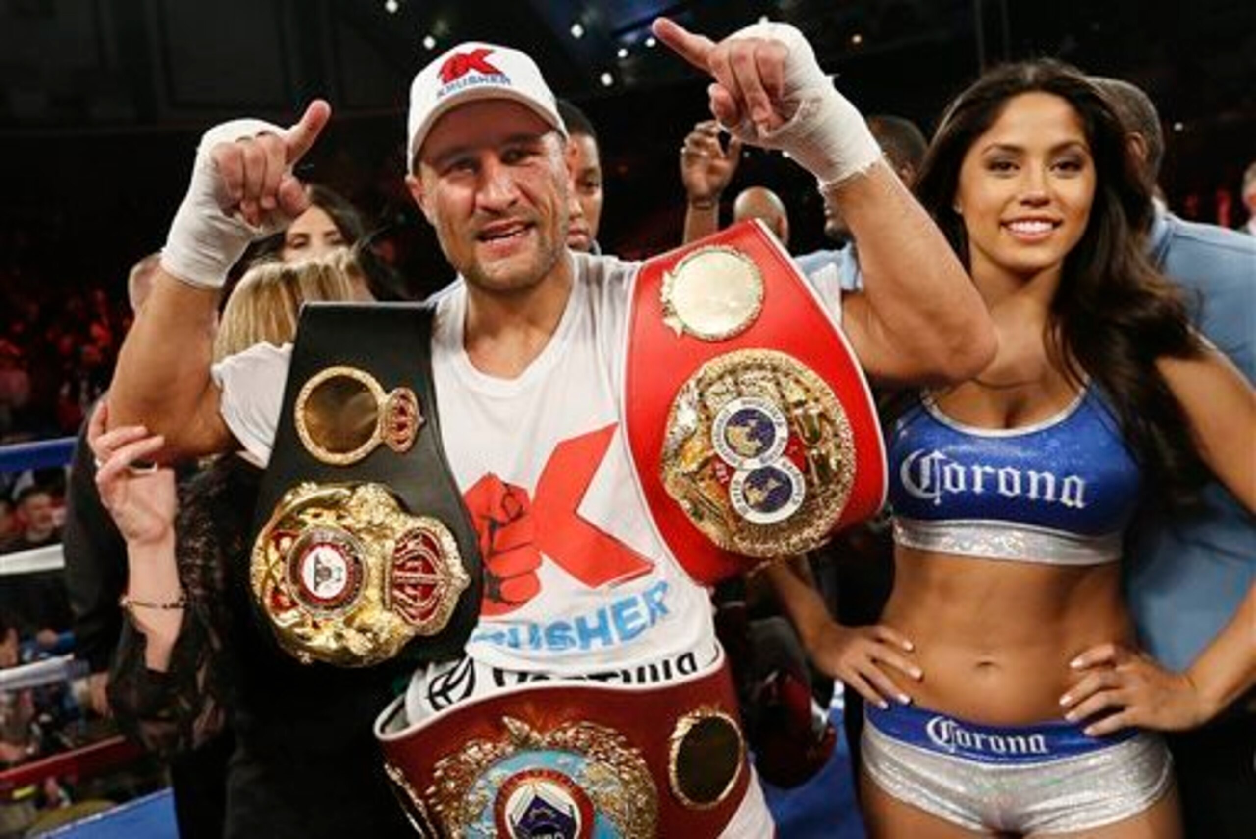 Kovalev holds three 175-lb titles.