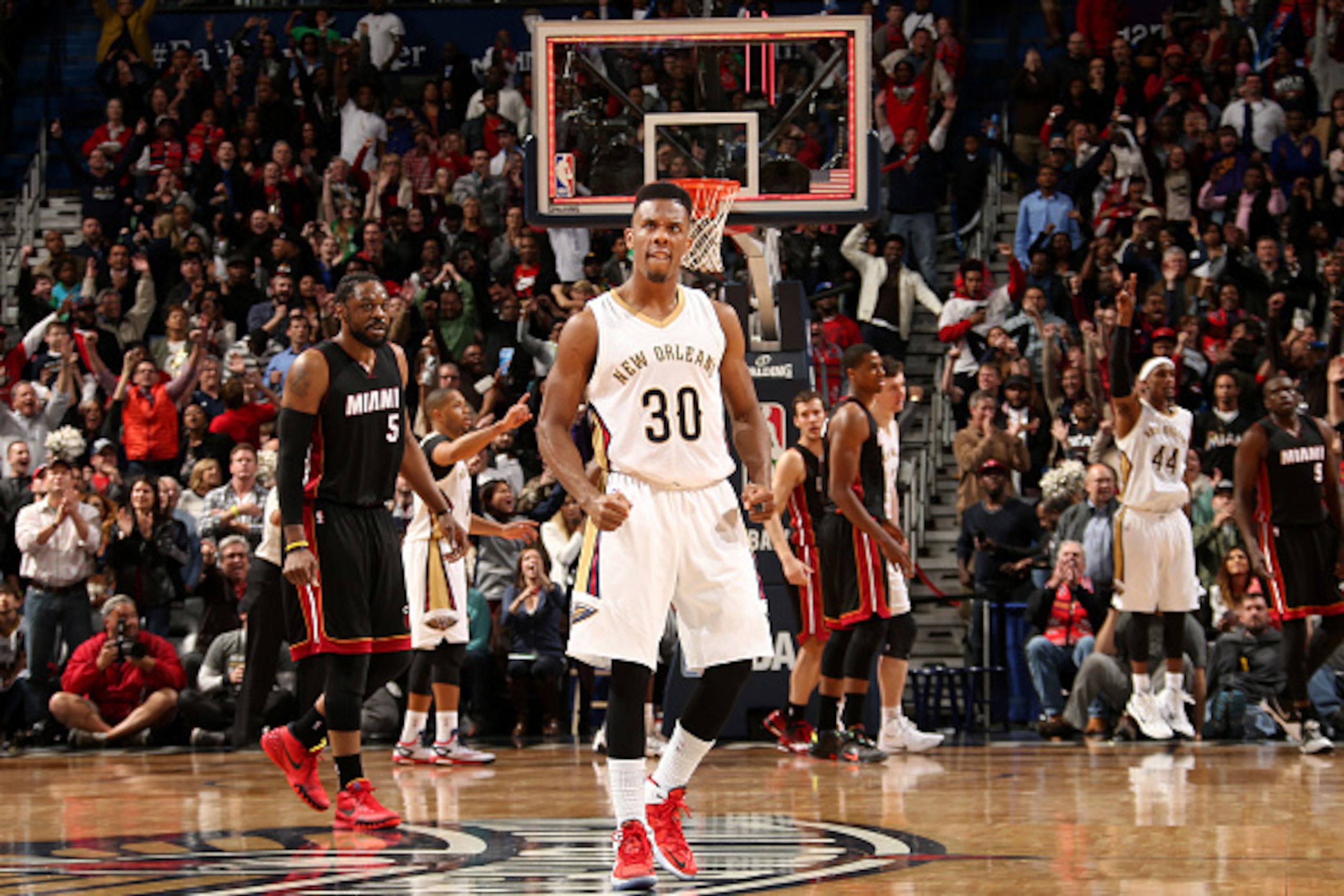 NEW ORLEANS, LA - FEBRUARY 27: Norris Cole #30 of the New Orleans Pelicans during the game against the Miami Heat on February 27, 2015 at Smoothie King Center in New Orleans, Louisiana. NOTE TO USER: User expressly acknowledges and agrees that, by downloa NEW ORLEANS, LA - FEBRUARY 27: Norris Cole #30 of the New Orleans Pelicans during the game against the Miami Heat on February 27, 2015 at Smoothie King Center in New Orleans, Louisiana. NOTE TO USER: User expressly acknowledges and agrees that, by downloa