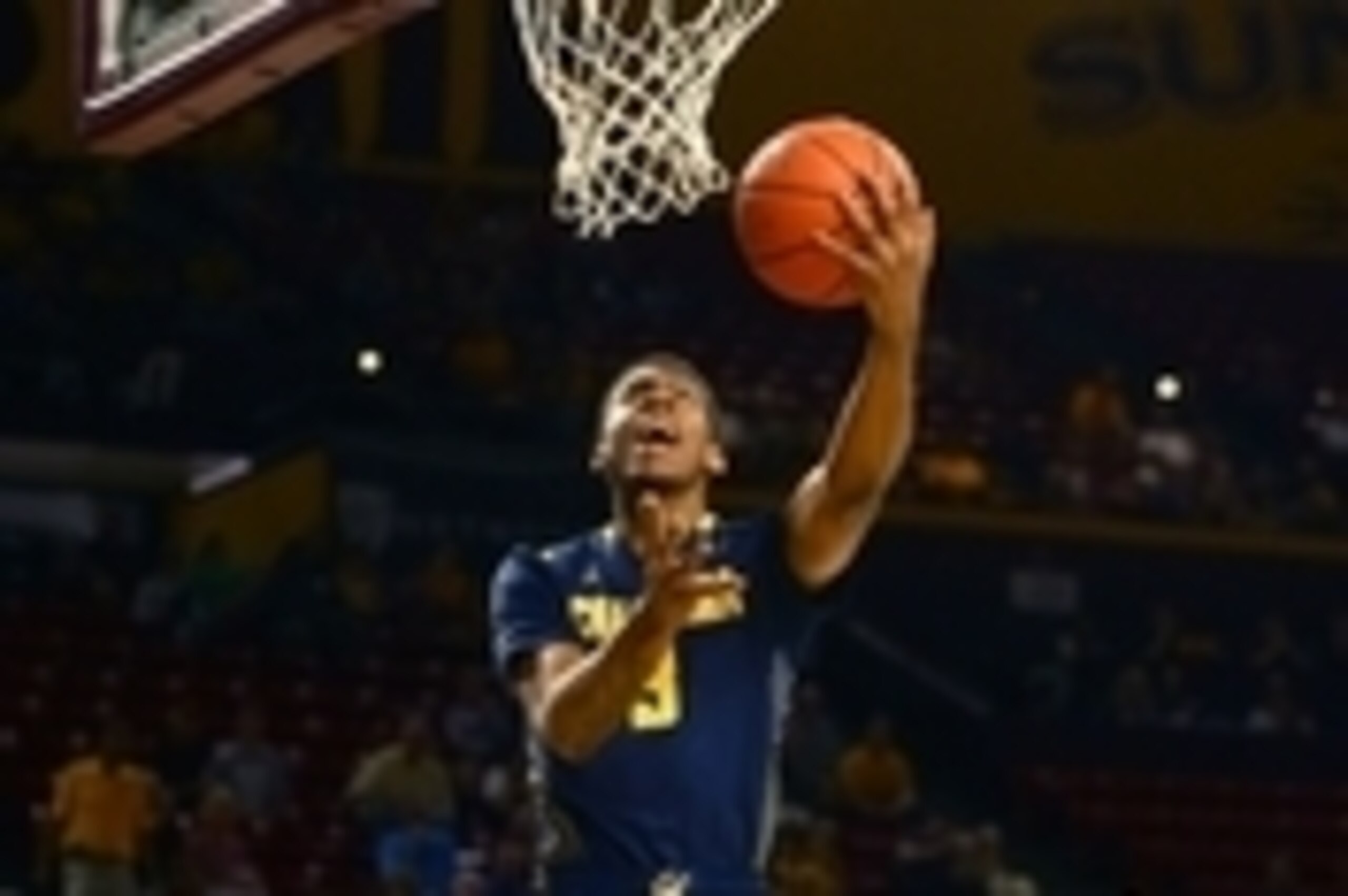 Mar 7, 2015; Tempe, AZ, USA; California Golden Bears guard Tyrone Wallace (3) drives to the basket against the Arizona State Sun Devils in the first half at Wells-Fargo Arena. Mandatory Credit: Mark J. Rebilas-USA TODAY Sports