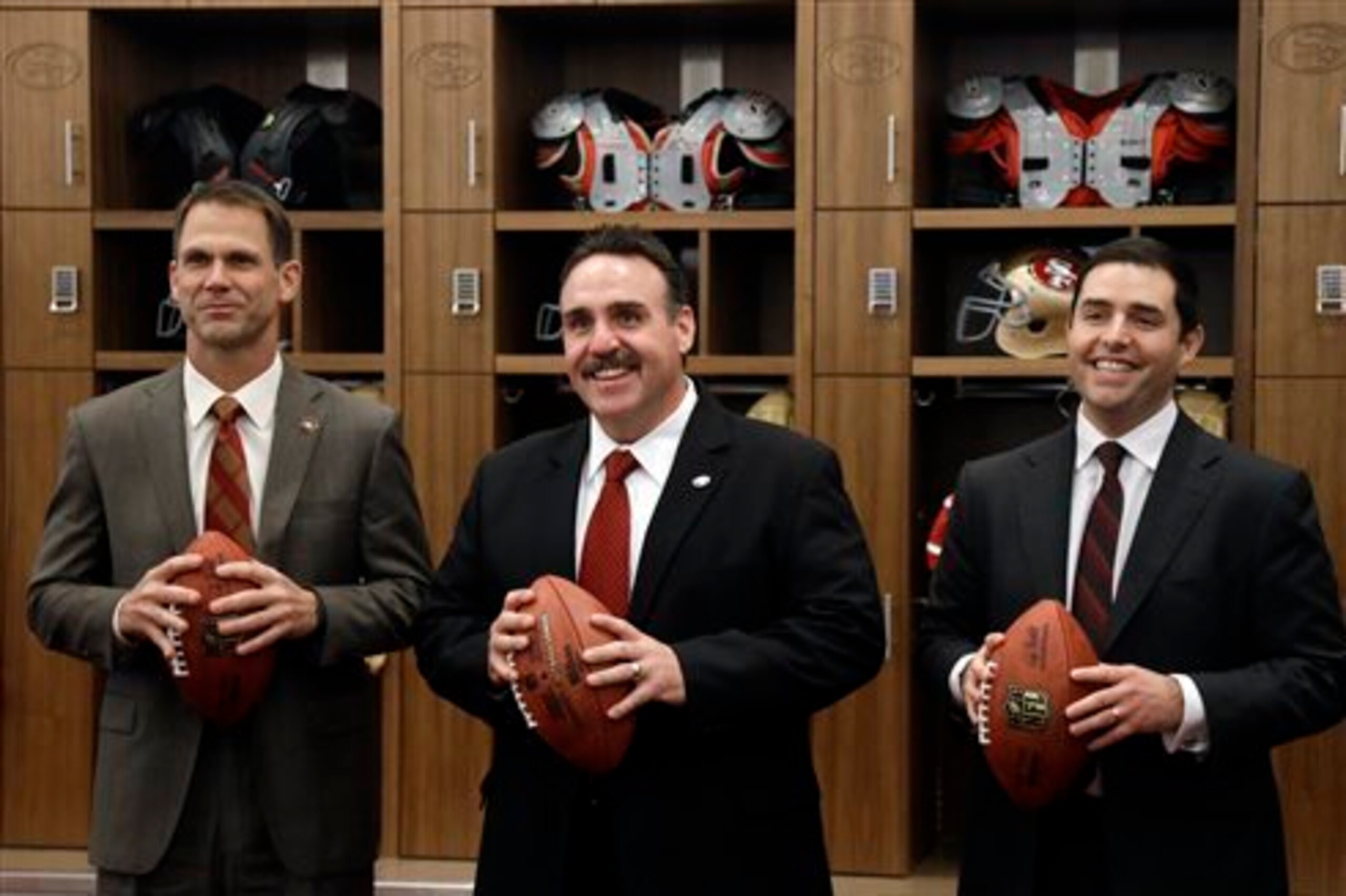The 49ers front office got their man when it signed D-line coach Jim Tomsula to head the team. The 49ers front office got their man when it signed D-line coach Jim Tomsula to head the team.