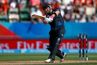 NAPIER, NEW ZEALAND - MARCH 08: Brendon McCullum of New Zealand bats during the 2015 ICC Cricket World Cup match between New Zealand and Afghanistan at McLean Park on March 8, 2015 in Napier, New Zealand. (Photo by Phil Walter/Getty Images) NAPIER, NEW ZEALAND - MARCH 08: Brendon McCullum of New Zealand bats during the 2015 ICC Cricket World Cup match between New Zealand and Afghanistan at McLean Park on March 8, 2015 in Napier, New Zealand. (Photo by Phil Walter/Getty Images)