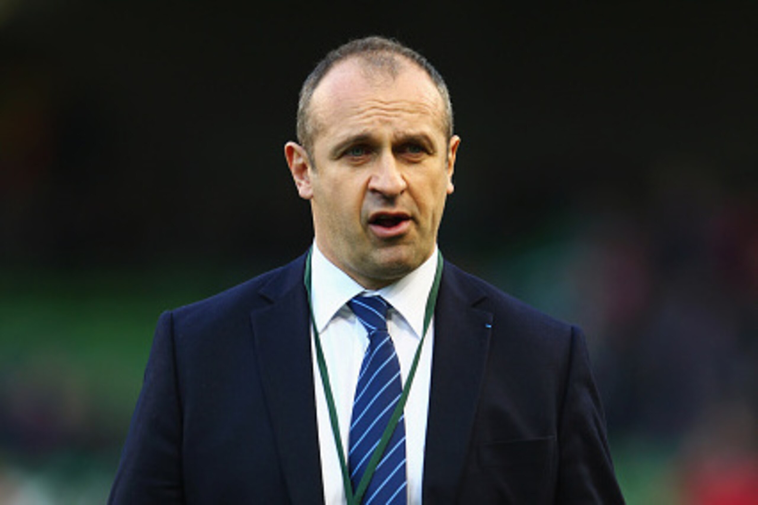 DUBLIN, IRELAND - FEBRUARY 14:  Philippe Saint-Andre head coach of France looks on prior to the RBS Six Nations match between Ireland and France at Aviva Stadium on February 14, 2015 in Dublin, Ireland.  (Photo by Michael Steele/Getty Images)