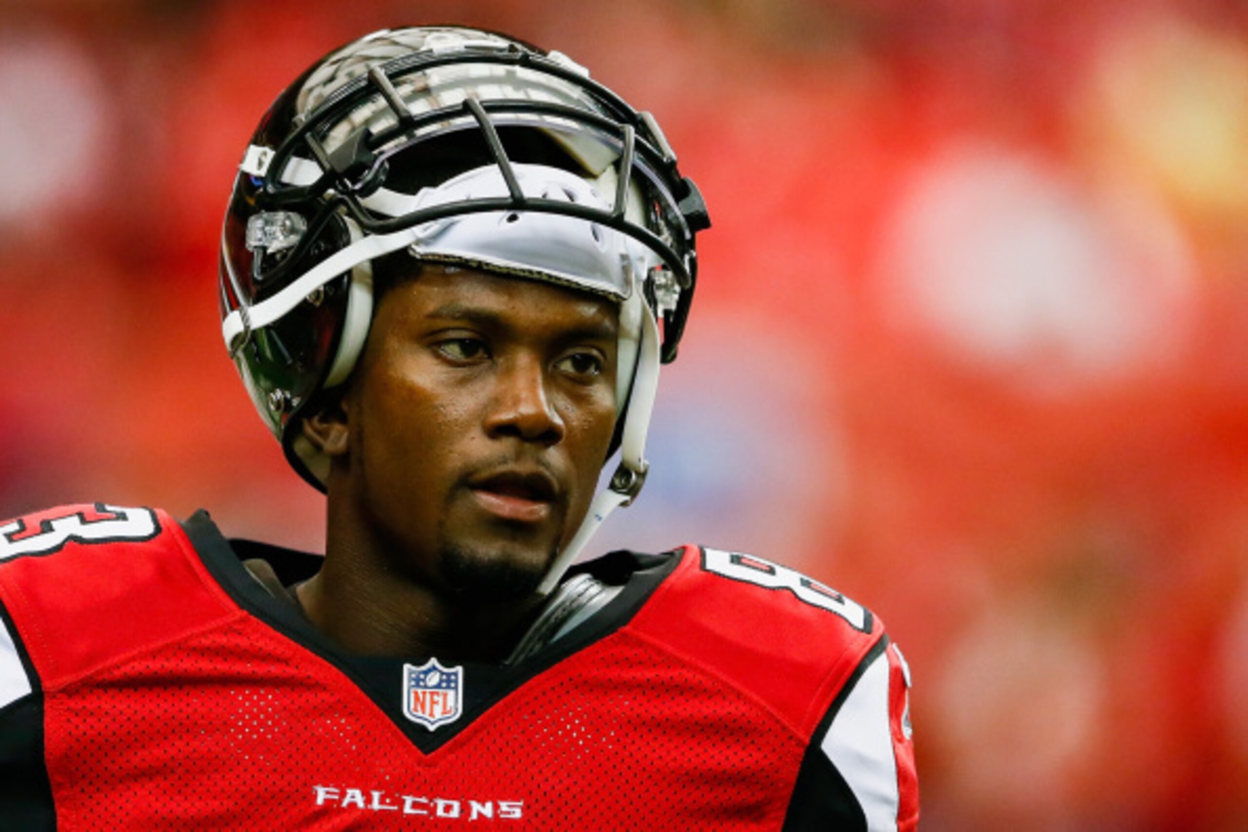ATLANTA, GA - SEPTEMBER 07: Harry Douglas #83 of the Atlanta Falcons warms up prior to the game against the New Orleans Saints at the Georgia Dome on September 7, 2014 in Atlanta, Georgia.  (Photo by Kevin C. Cox/Getty Images)