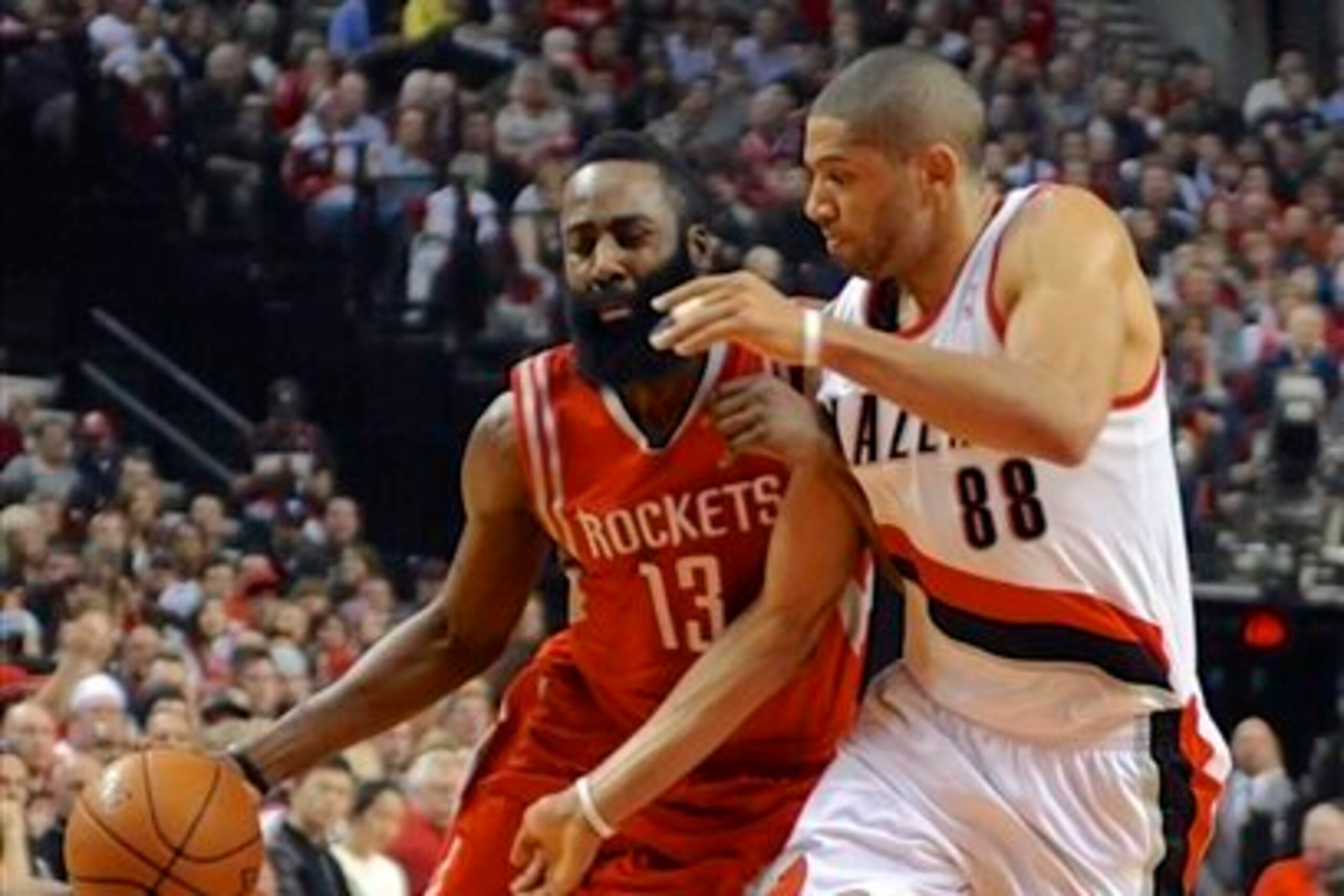 To James Harden, last season's playoff series against the Trail Blazers is "long gone."