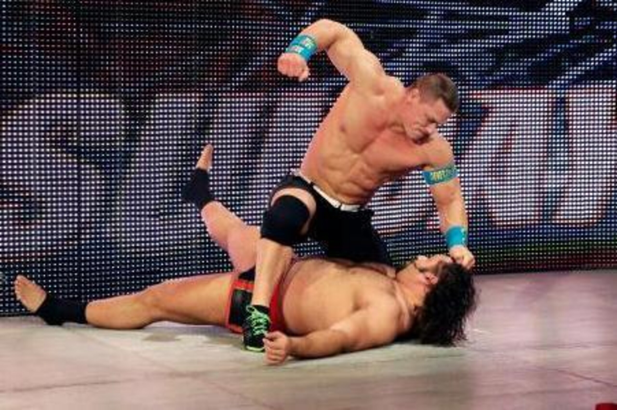 Cena battling Rusev