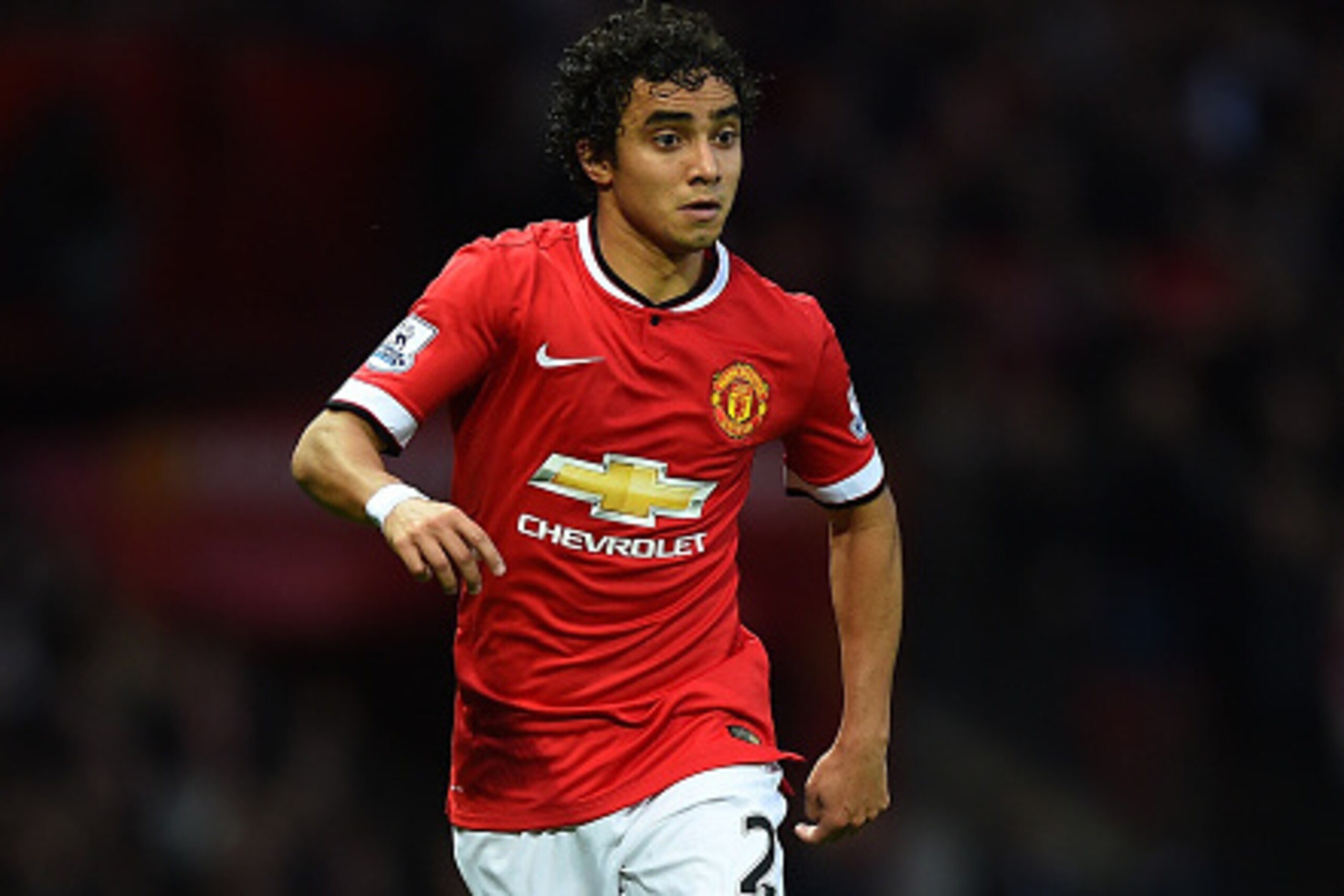 MANCHESTER, ENGLAND - OCTOBER 26:  Rafael of Manchester United in action during the Barclays Premier League match between Manchester United and Chelsea at Old Trafford on October 26, 2014 in Manchester, England.  (Photo by Laurence Griffiths/Getty Images)