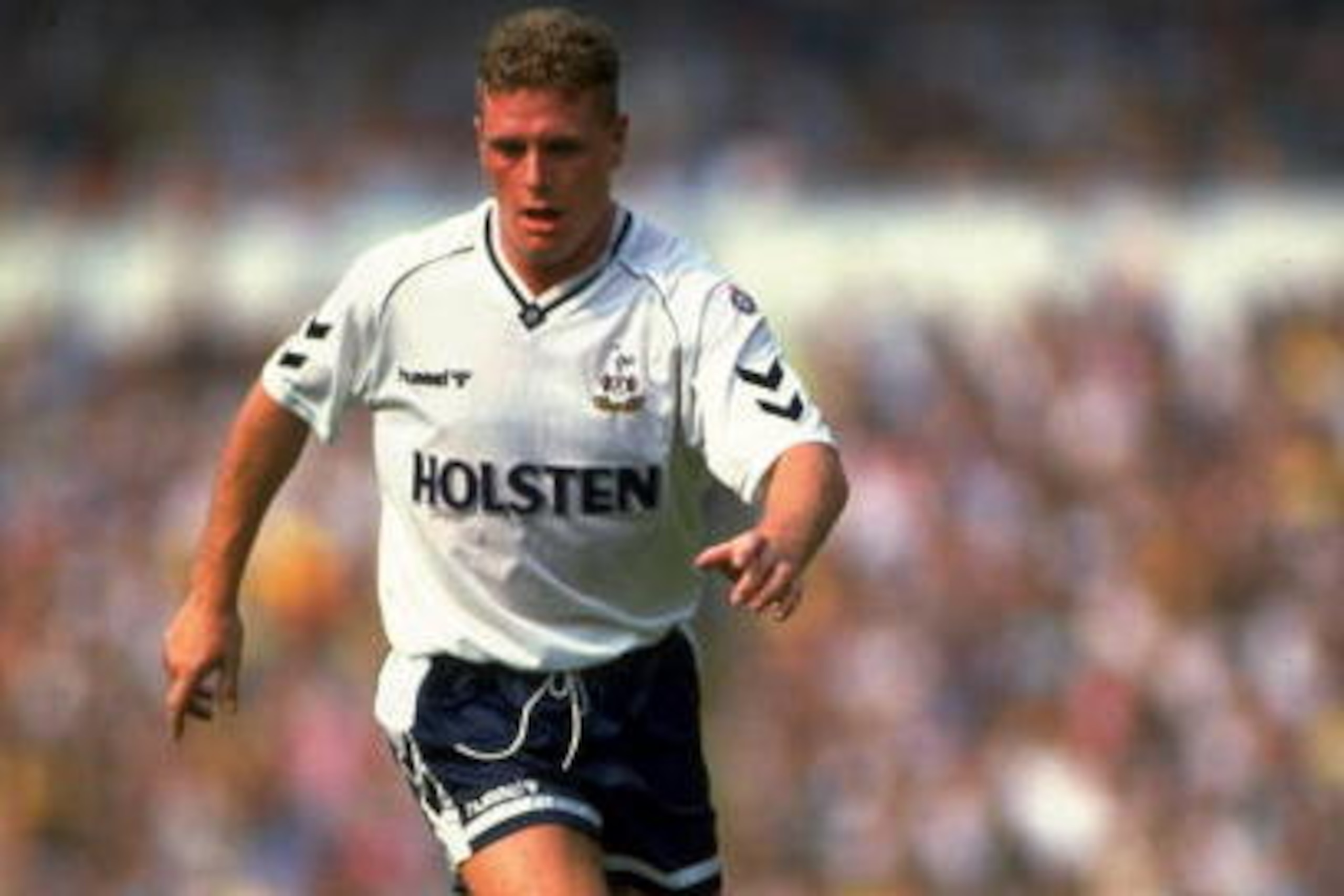 25 Aug 1991:  Paul Gascoigne of Tottenham Hotspur in action during the FA Cup Final against Nottingham Forest at Wembley Stadium, London, England, 18th May 1991. Spurs won the game 2-1. (Photo by David Cannon /Allsport/Getty Images)