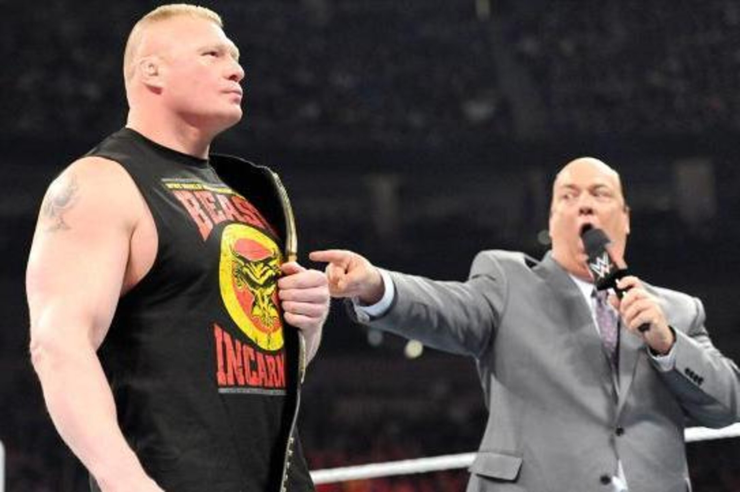 Brock Lesnar with Paul Heyman