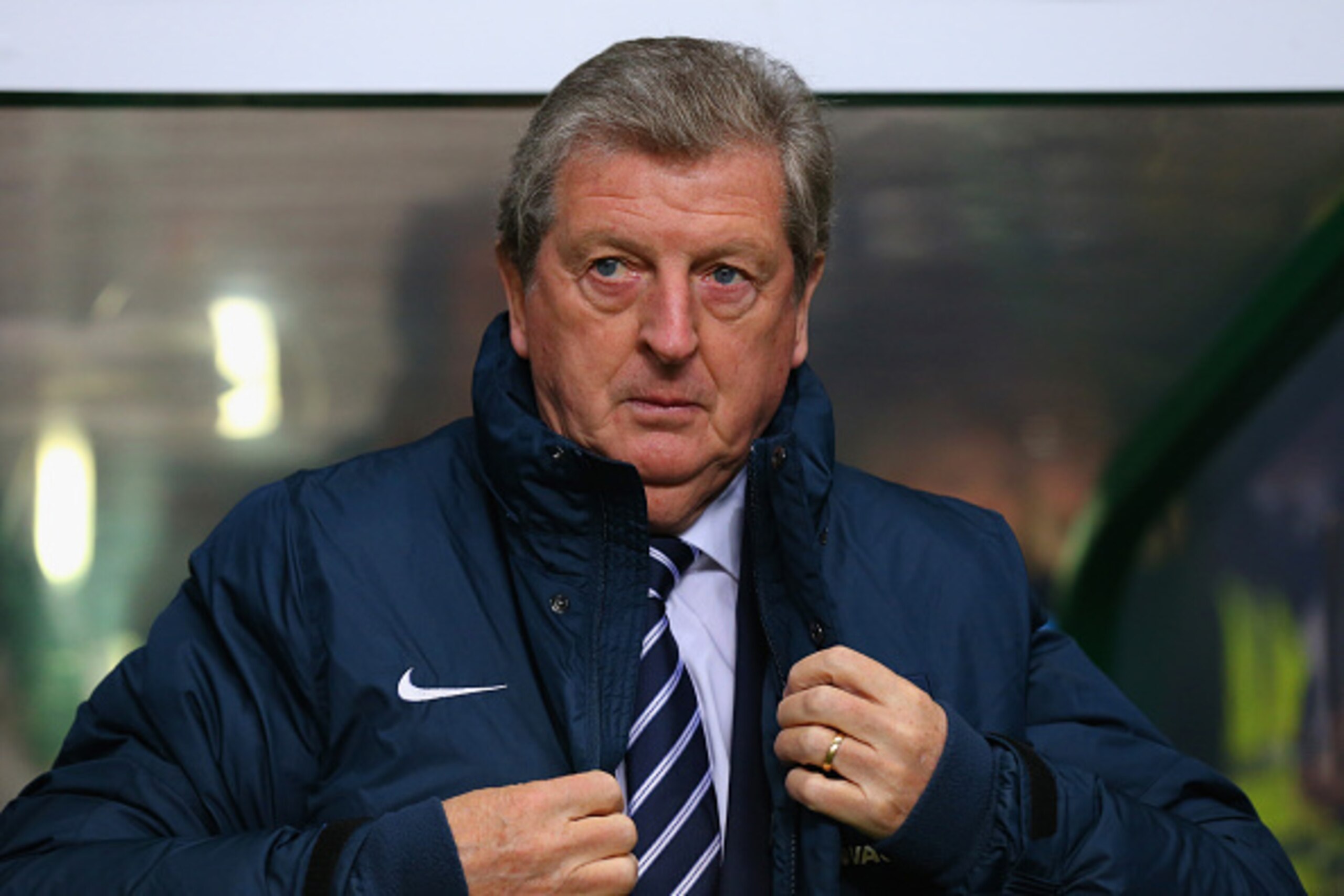 GLASGOW, SCOTLAND - NOVEMBER 18:  Roy Hodgson the England manager looks on during the International Friendly between Scotland and England at Celtic Park Stadium on November 18, 2014 in Glasgow, Scotland.  (Photo by Alex Livesey/Getty Images)