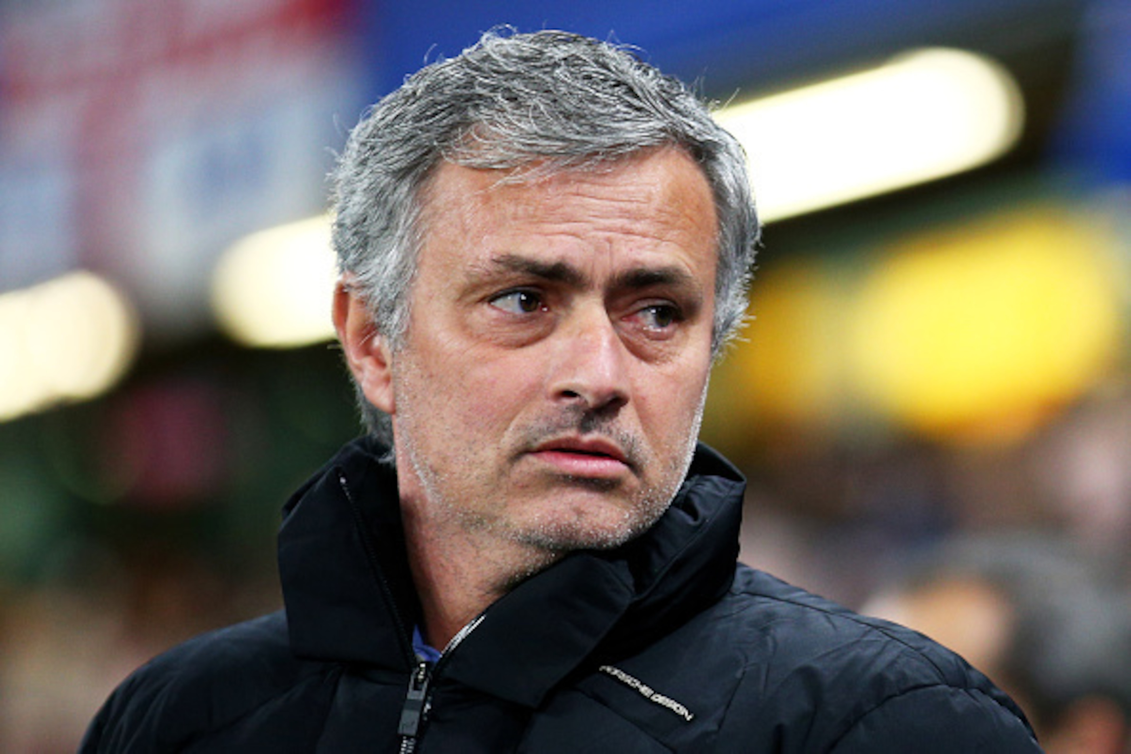 LONDON, ENGLAND - MARCH 11:  Jose Mourinho the manager of Chelsea looks on prior to kickoff during the UEFA Champions League Round of 16, second leg match between Chelsea and Paris Saint-Germain at Stamford Bridge on March 11, 2015 in London, England.  (P