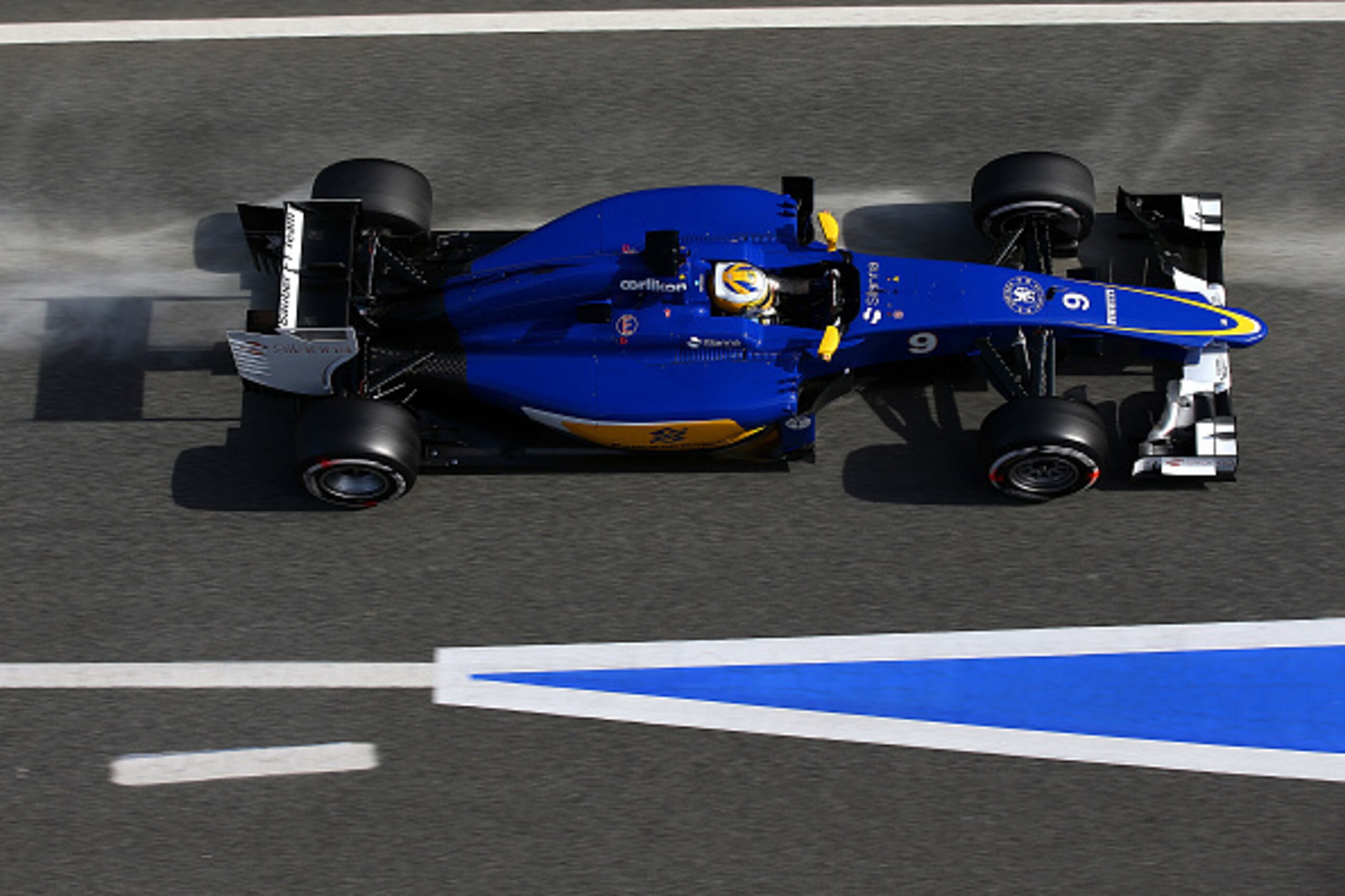 MONTMELO, SPAIN - FEBRUARY 28:  Marcus Ericsson of Sweden and Sauber F1 drives during day three of the final Formula One Winter Testing at Circuit de Catalunya on February 28, 2015 in Montmelo, Spain.  (Photo by Mark Thompson/Getty Images)