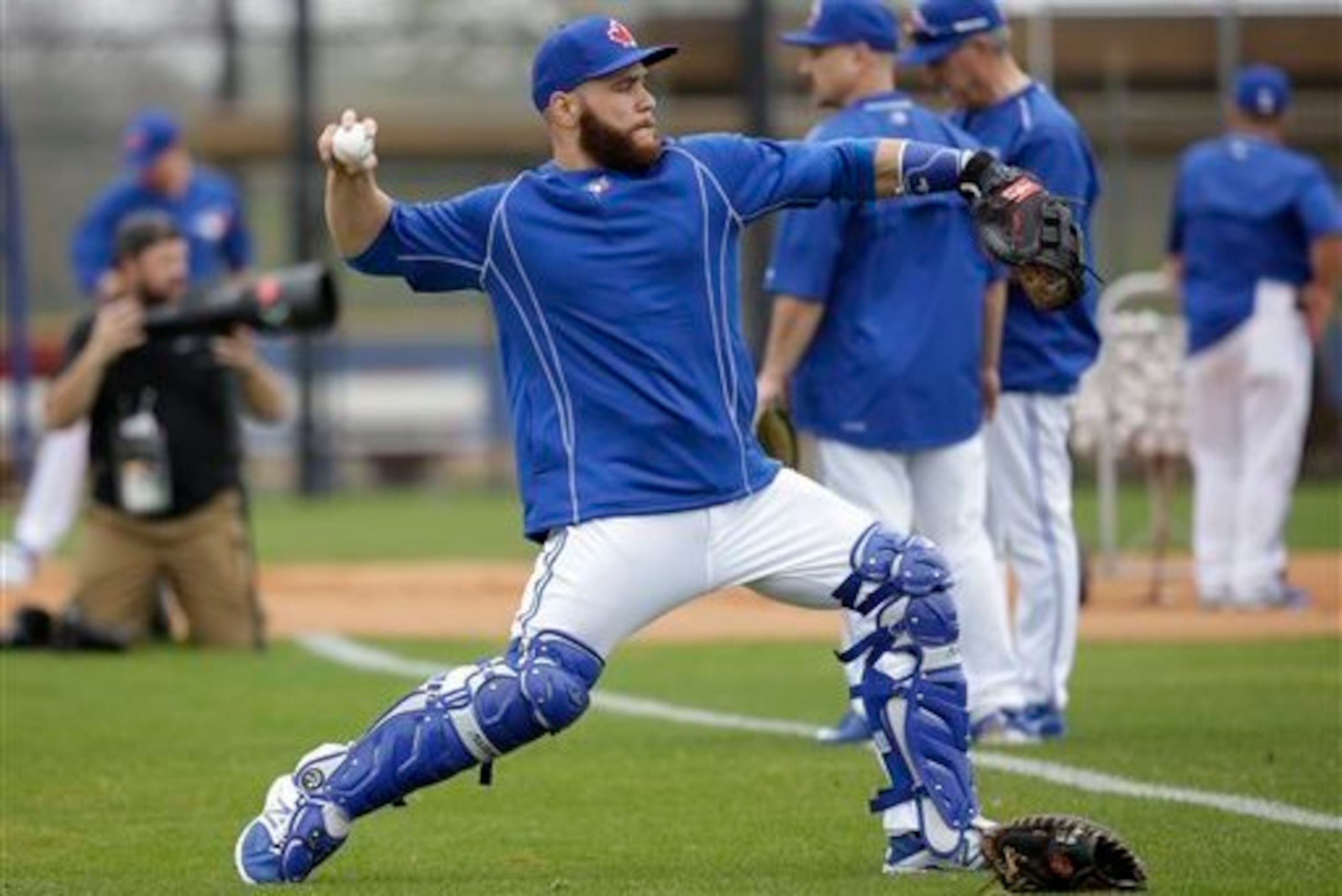 Martin threw out an MLB-leading 37 would-be base stealers last season.