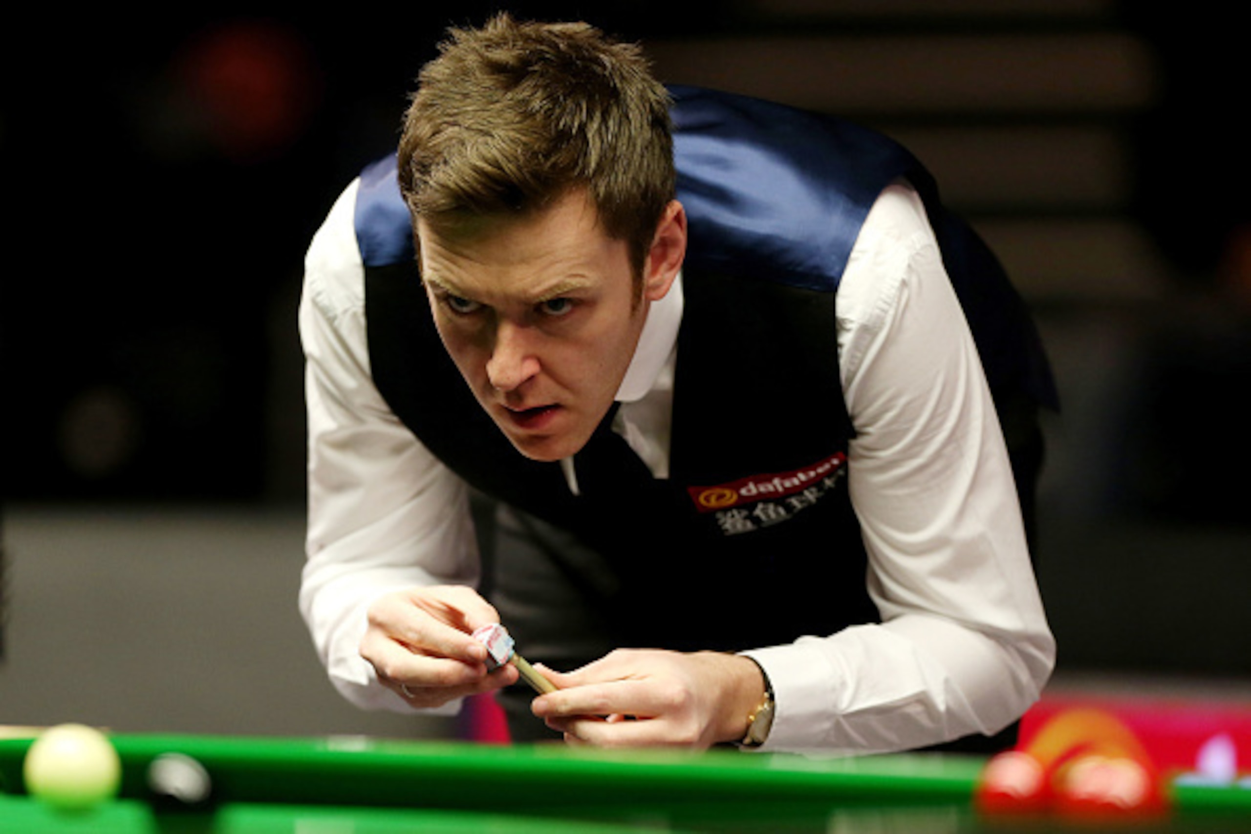 LONDON, ENGLAND - JANUARY 13:  Ricky Walden of England looks on  during his first round match against  Ronnie O'Sullivan of England on day three of The Dafabet Masters at Alexandra Palace on January 13, 2015 in London, England.  (Photo by Ben Hoskins/Gett