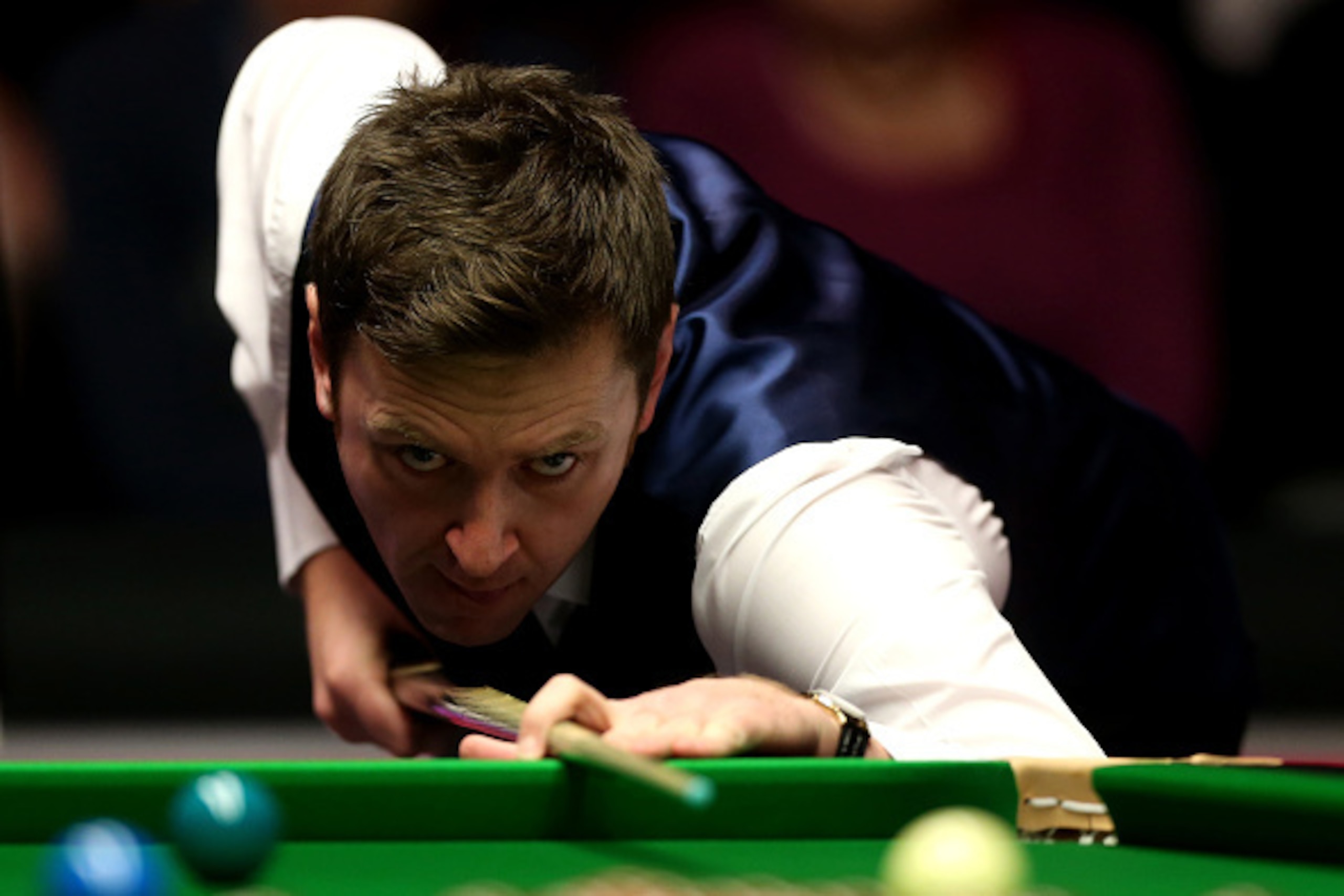 LONDON, ENGLAND - JANUARY 13: Ricky Walden of England in action during his first round match against Ronnie O'Sullivan of England on day three of The Dafabet Masters at Alexandra Palace on January 13, 2015 in London, England. (Photo by Ben Hoskins/Ge LONDON, ENGLAND - JANUARY 13: Ricky Walden of England in action during his first round match against Ronnie O'Sullivan of England on day three of The Dafabet Masters at Alexandra Palace on January 13, 2015 in London, England. (Photo by Ben Hoskins/Ge