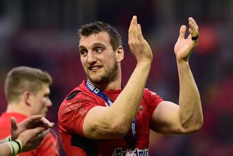 CARDIFF, WALES - MARCH 14:  Wales captain Sam Warburton celebrates after the RBS Six Nations match between Wales and Ireland at Millennium Stadium on March 14, 2015 in Cardiff, Wales.  (Photo by Stu Forster/Getty Images)