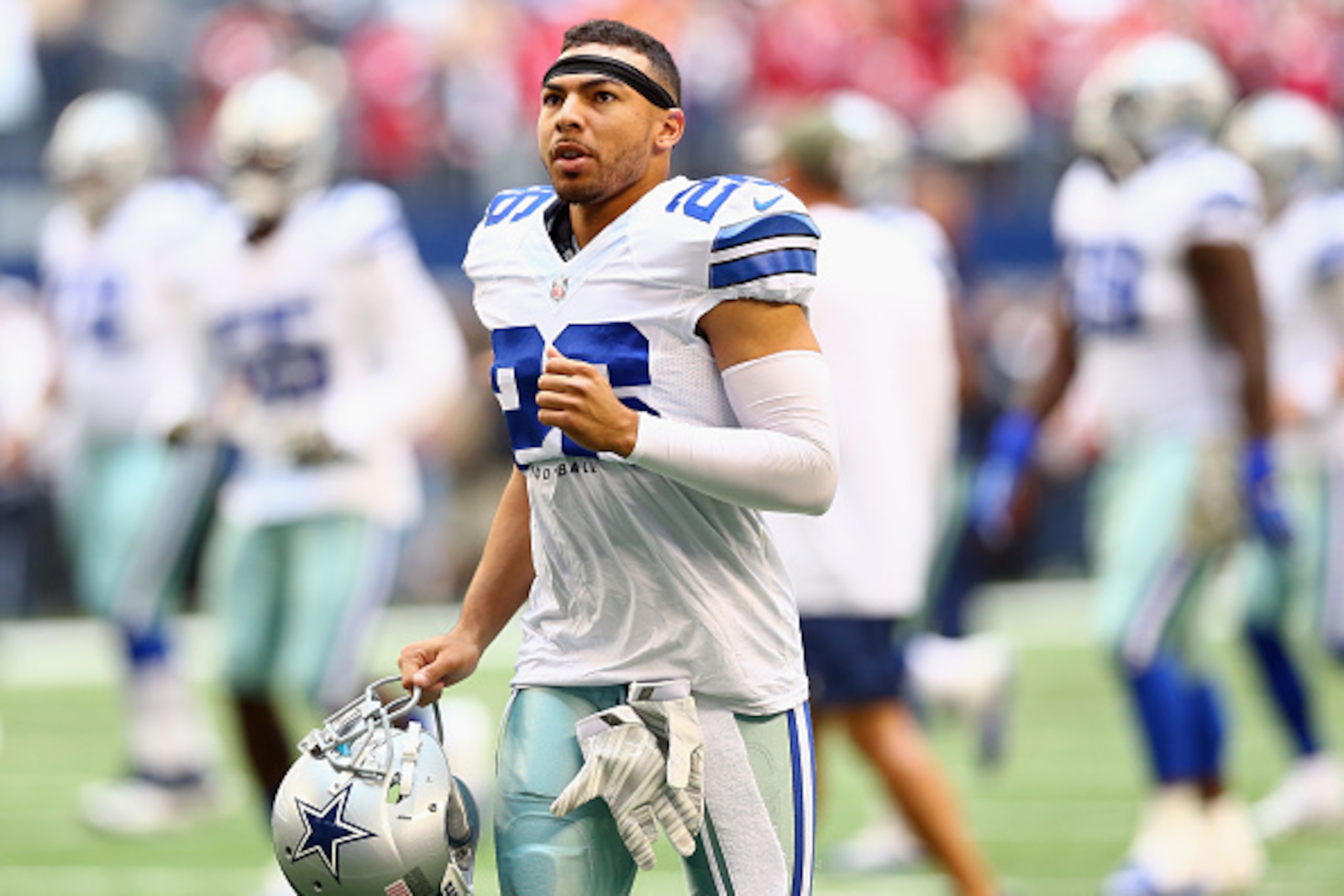 ARLINGTON, TX - NOVEMBER 02:  Sterling Moore #26 of the Dallas Cowboys at AT&T Stadium on November 2, 2014 in Arlington, Texas.  (Photo by Ronald Martinez/Getty Images)