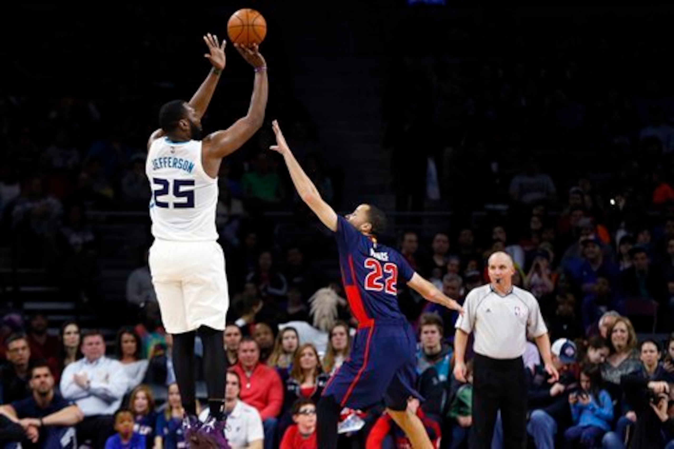 Jefferson can still rip it from mid-range, but Charlotte still cannot spread the floor for him at all.