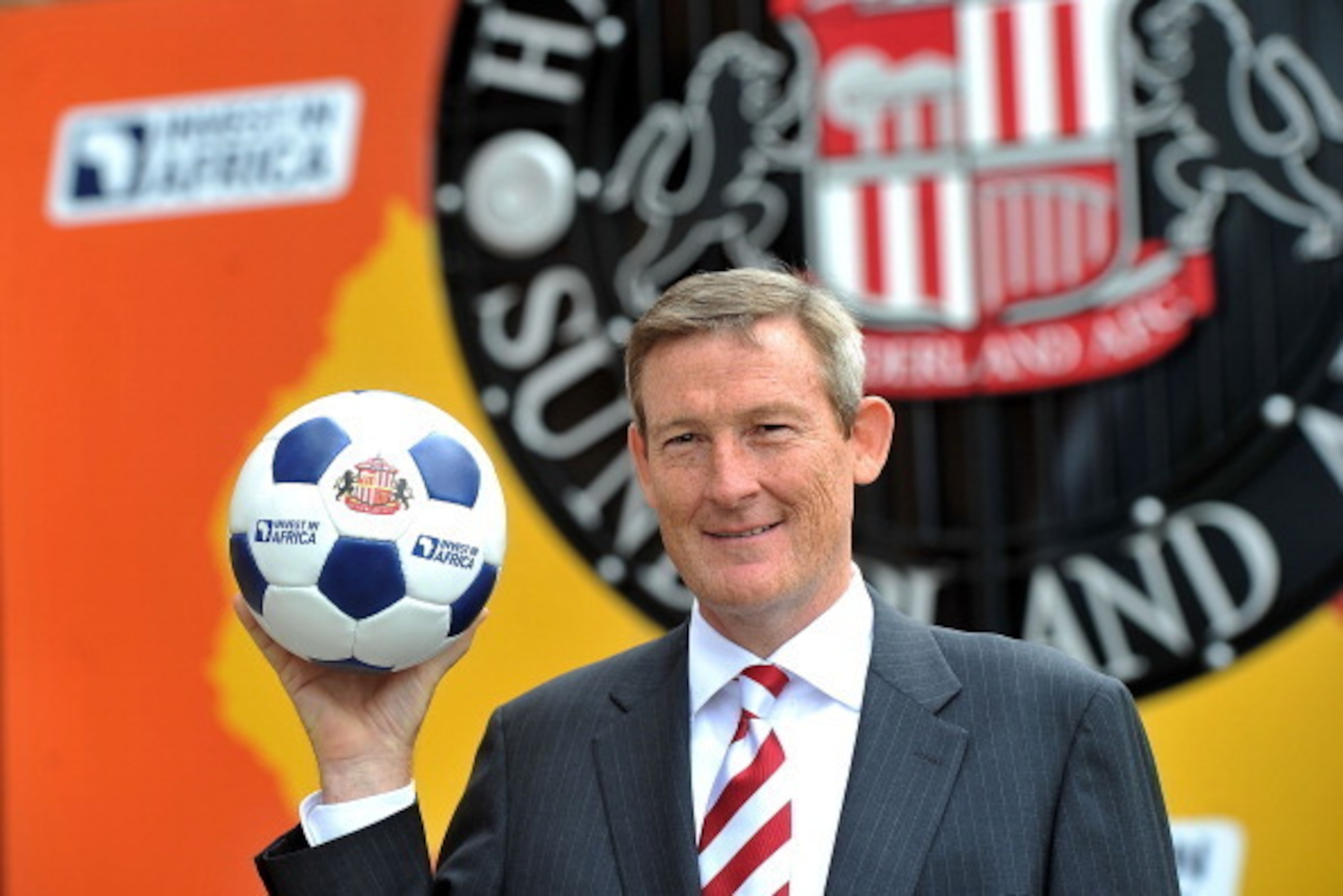 SUNDERLAND, ENGLAND - JUNE 25:  Chairman of Sunderland AFC, Ellis Short, during the launch of a pioneering partnership between Invest in Africa and Sunderland AFC at Stadium of Light on June 25, 2012 in Sunderland, England.  (Photo by Bethany Clarke/Getty