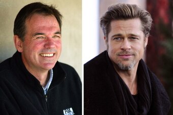 (FILE PHOTO) In this composite image a comparison has been made between Billy Beane (L) and Actor Brad Pitt. Oscar hype continues this week with the announcement of the nominations for the 84th Academy Awards. Luise Rainer became the first actress to rece