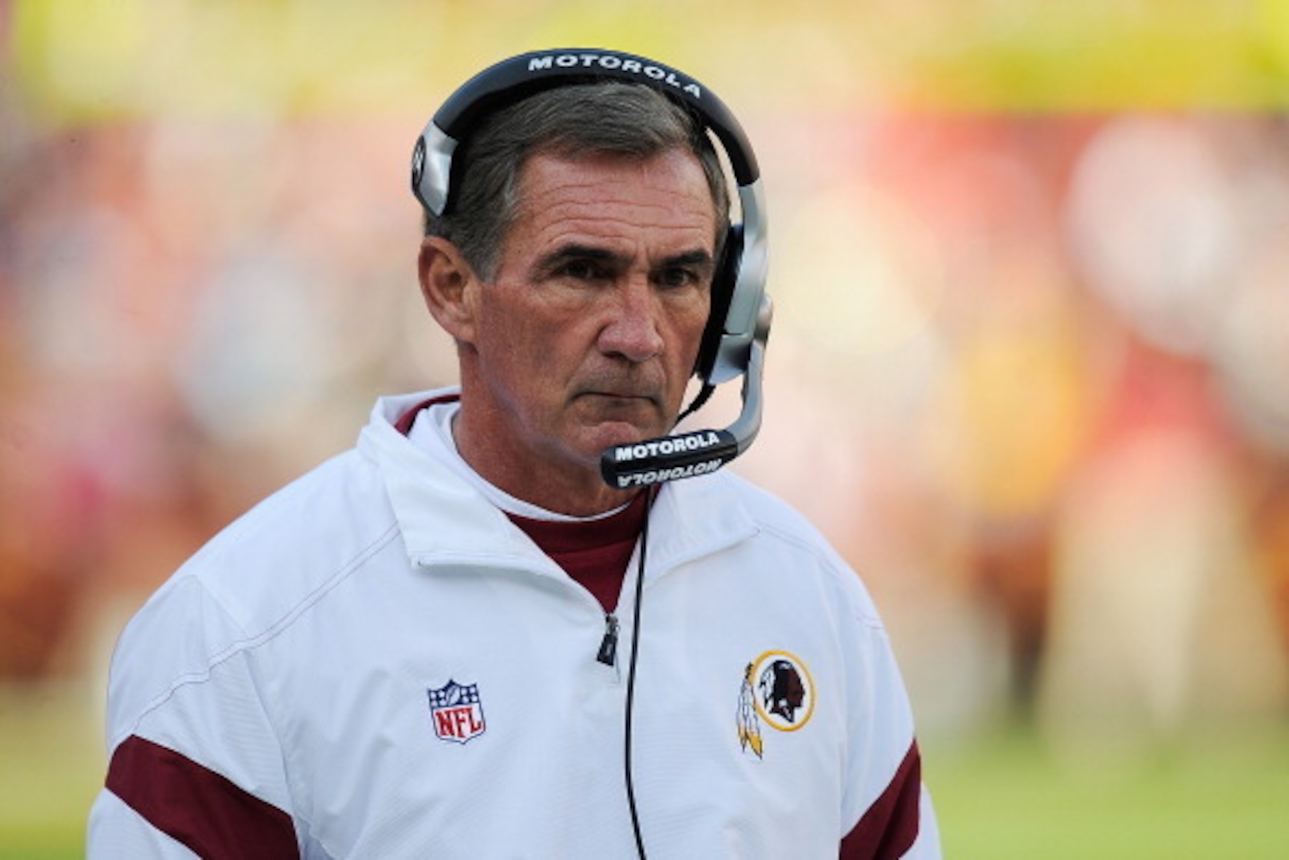 LANDOVER, MD - DECEMBER 04: Head coach Mike Shanahan of the Washington Redskins looks on during a game against the New York Jets at FedExField on December 4, 2011 in Landover, Maryland. (Photo by Patrick McDermott/Getty Images) LANDOVER, MD - DECEMBER 04: Head coach Mike Shanahan of the Washington Redskins looks on during a game against the New York Jets at FedExField on December 4, 2011 in Landover, Maryland. (Photo by Patrick McDermott/Getty Images)