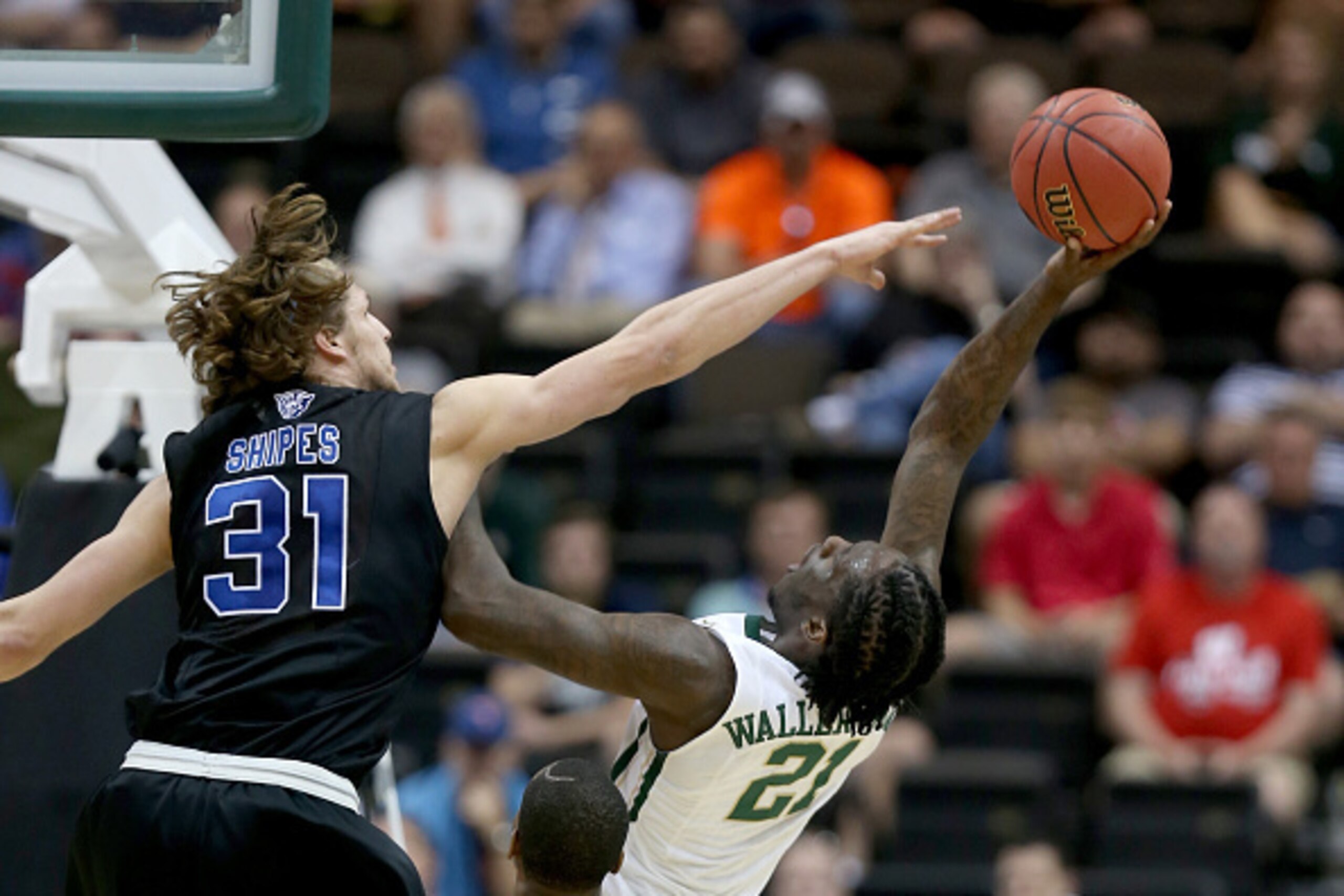 JACKSONVILLE, FL - MARCH 19: Taurean Prince #21 of the Baylor Bears is defending by T.J. Shipes #31 of the Georgia State Panthers in the first half during the second round of the 2015 NCAA Men's Basketball Tournament at Jacksonville Veterans Memorial Are JACKSONVILLE, FL - MARCH 19: Taurean Prince #21 of the Baylor Bears is defending by T.J. Shipes #31 of the Georgia State Panthers in the first half during the second round of the 2015 NCAA Men's Basketball Tournament at Jacksonville Veterans Memorial Are