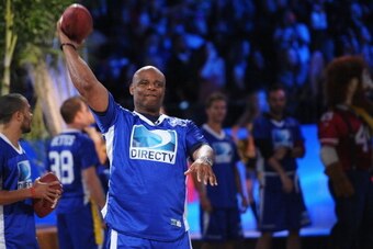 NEW ORLEANS, LA - FEBRUARY 02:  NFL Hall of Famer Warren Moon attends DIRECTV'S Seventh Annual Celebrity Beach Bowl at DTV SuperFan Stadium at Mardi Gras World on February 2, 2013 in New Orleans, Louisiana.  (Photo by Michael Loccisano/Getty Images For Di