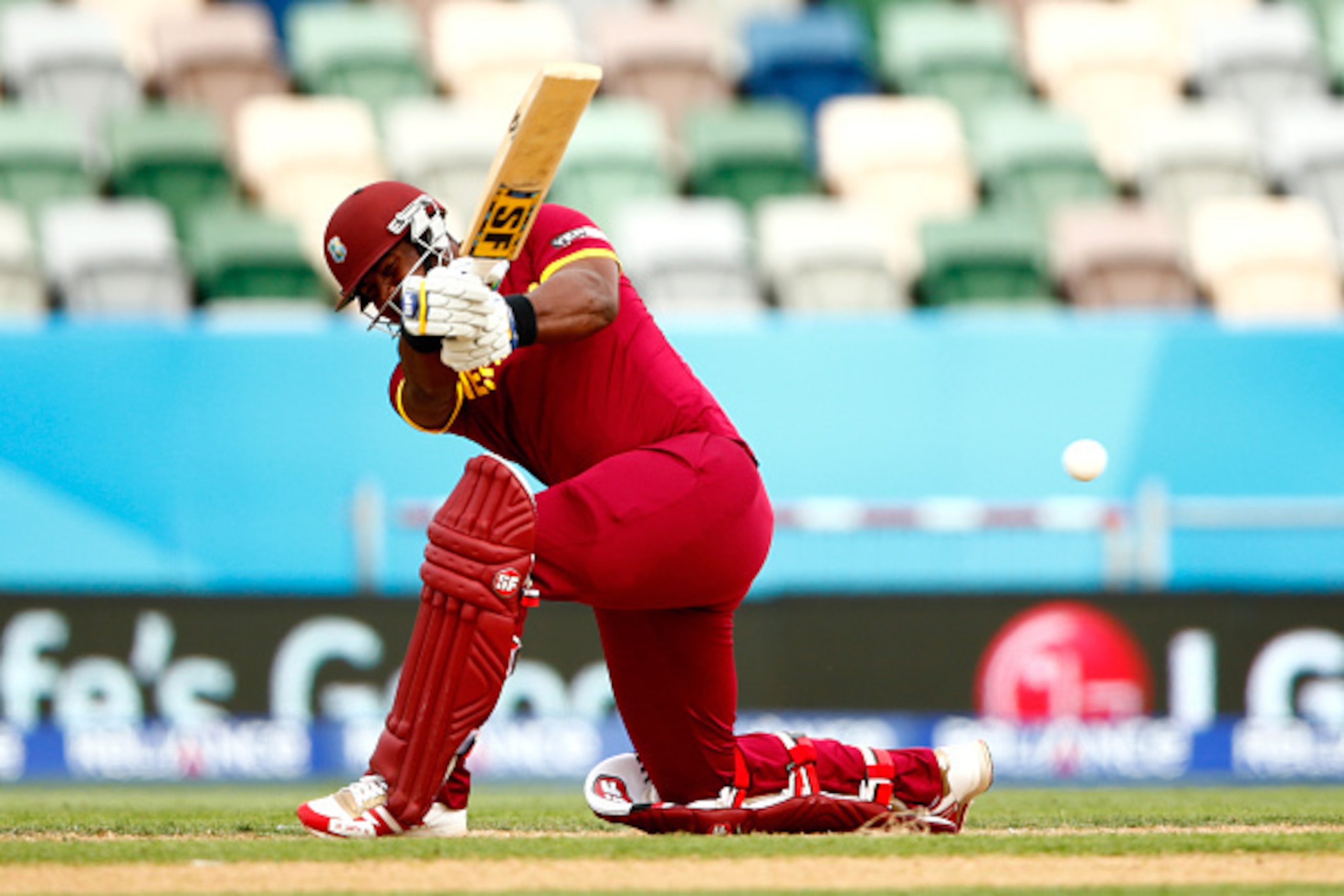 NAPIER, NEW ZEALAND - MARCH 15: Dwayne Smith of West Indies bats  during the 2015 ICC Cricket World Cup match between the West Indies and United Arab Emirates at McLean Park on March 15, 2015 in Napier, New Zealand.  (Photo by Phil Walter/Getty Images)